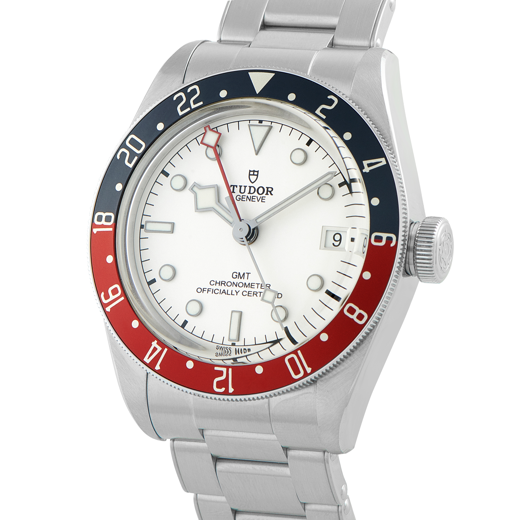 Tudor Black Bay GMT Polar White Dial Steel Watch 79830RB