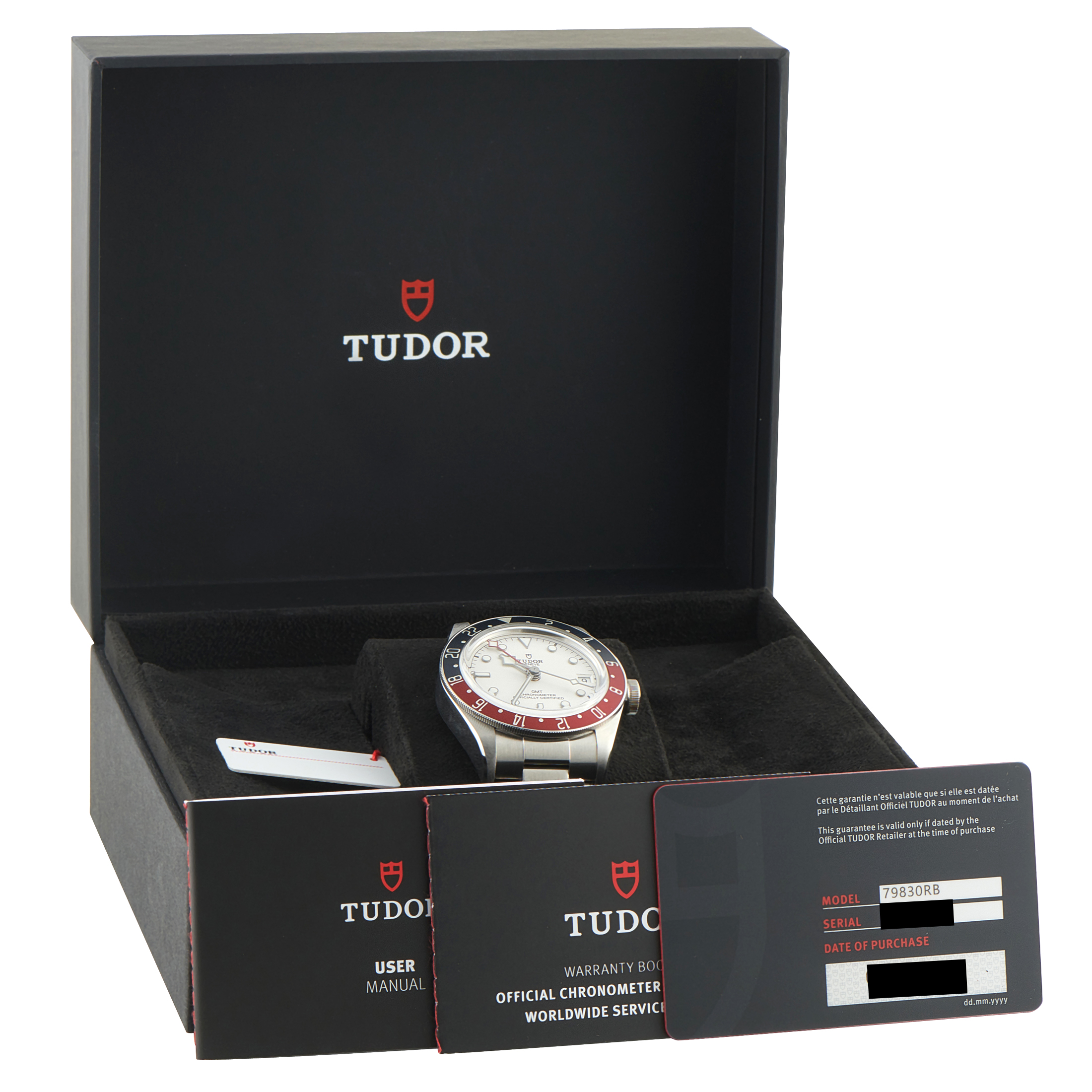 Tudor Black Bay GMT Polar White Dial Steel Watch 79830RB