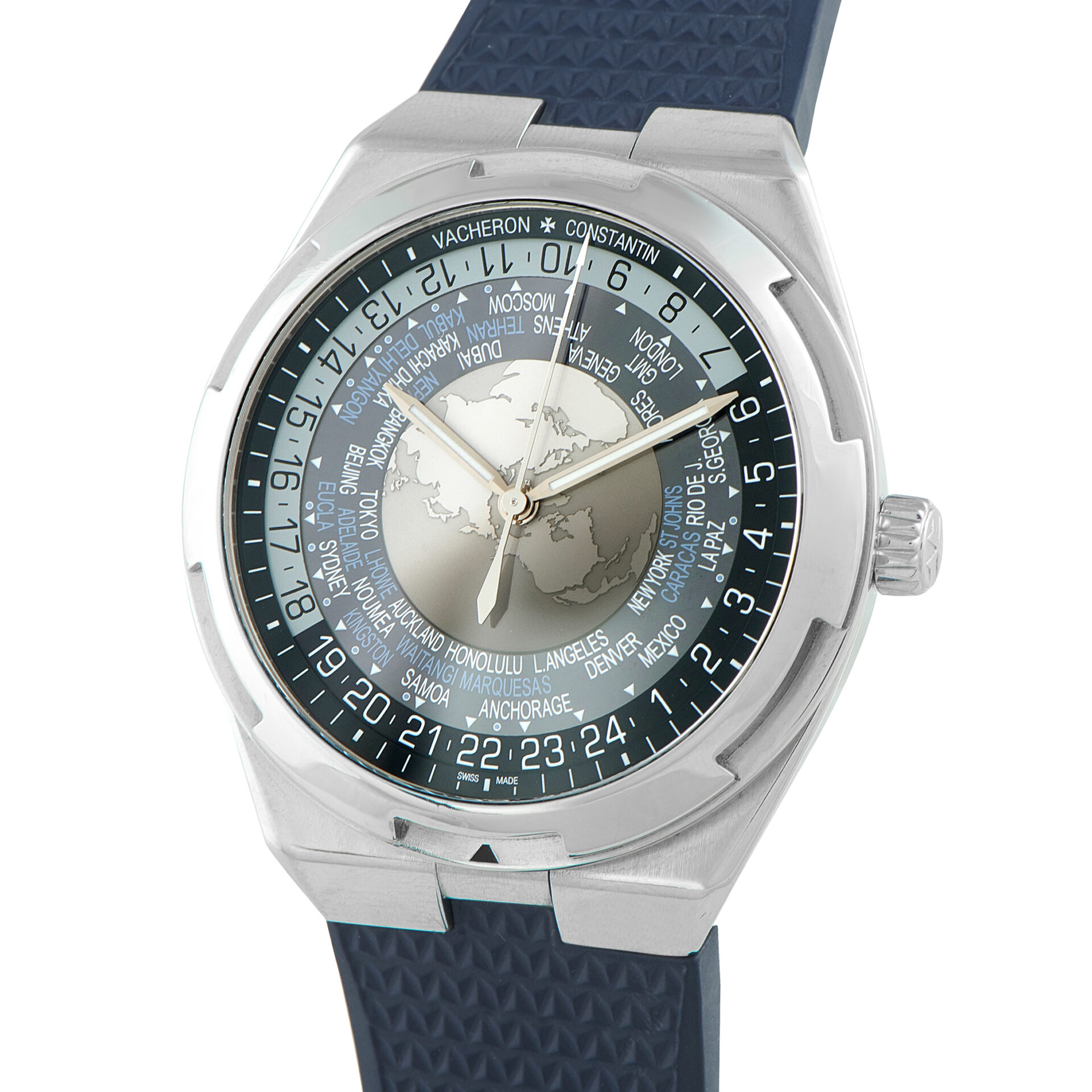 Vacheron Constantin Overseas World Time Steel Watch 7700V/110A-B172 ...