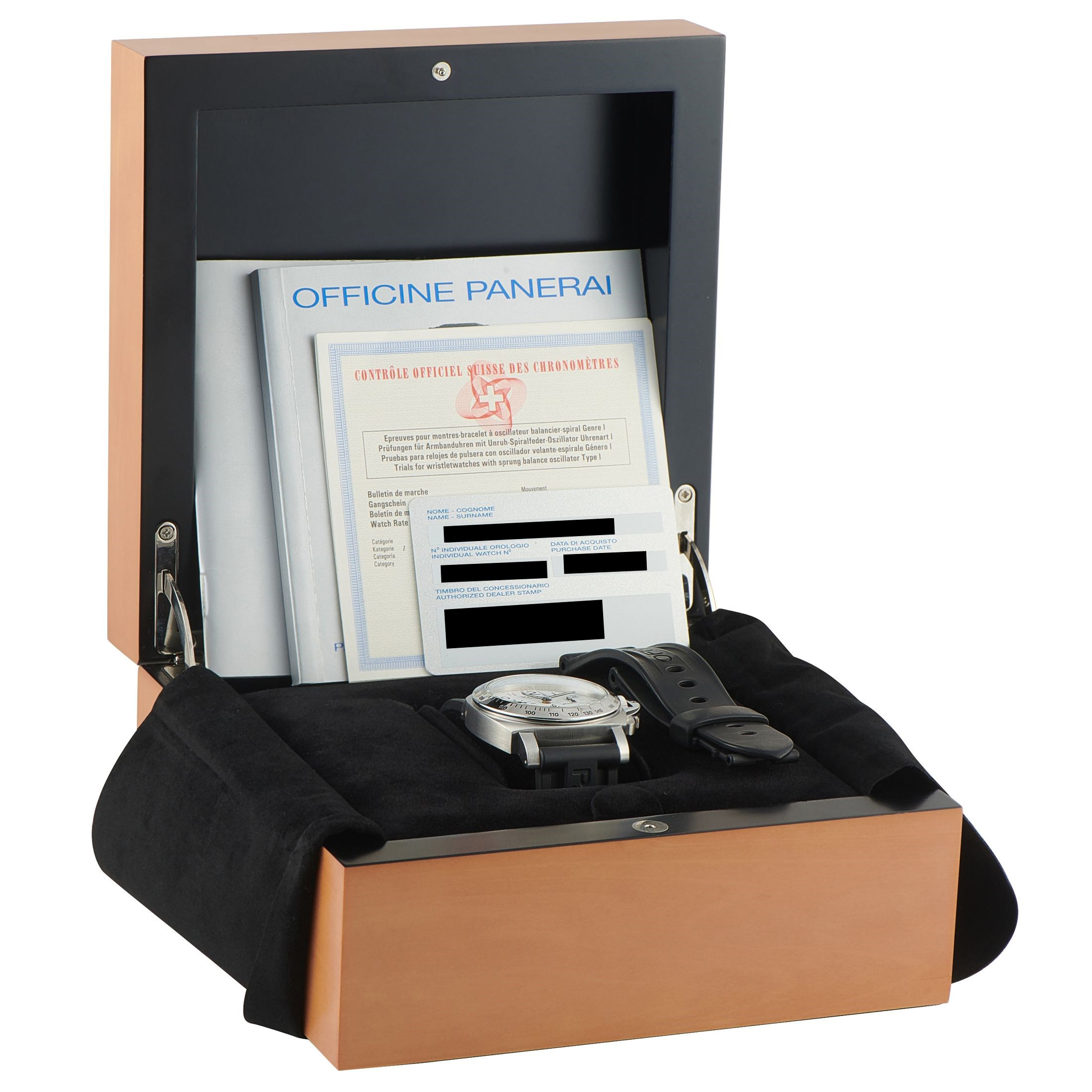 Officine Panerai Luminor Daylight Chronograph Steel Watch PAM00188