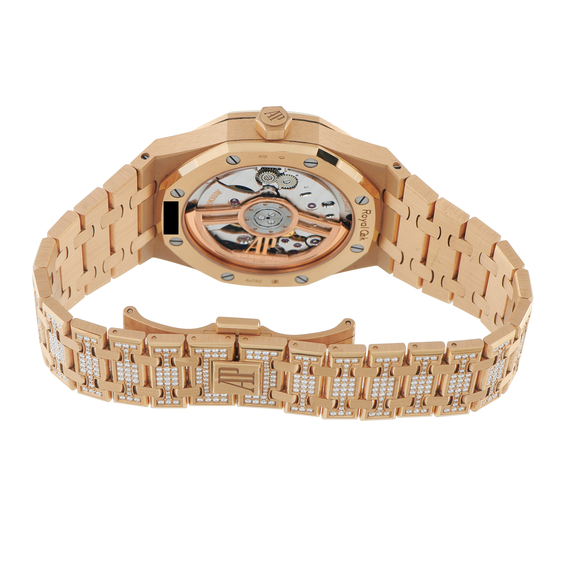 Audemars Piguet Royal Oak Diamond Set Rose Gold Watch 15502OR.ZZ.1222OR.01