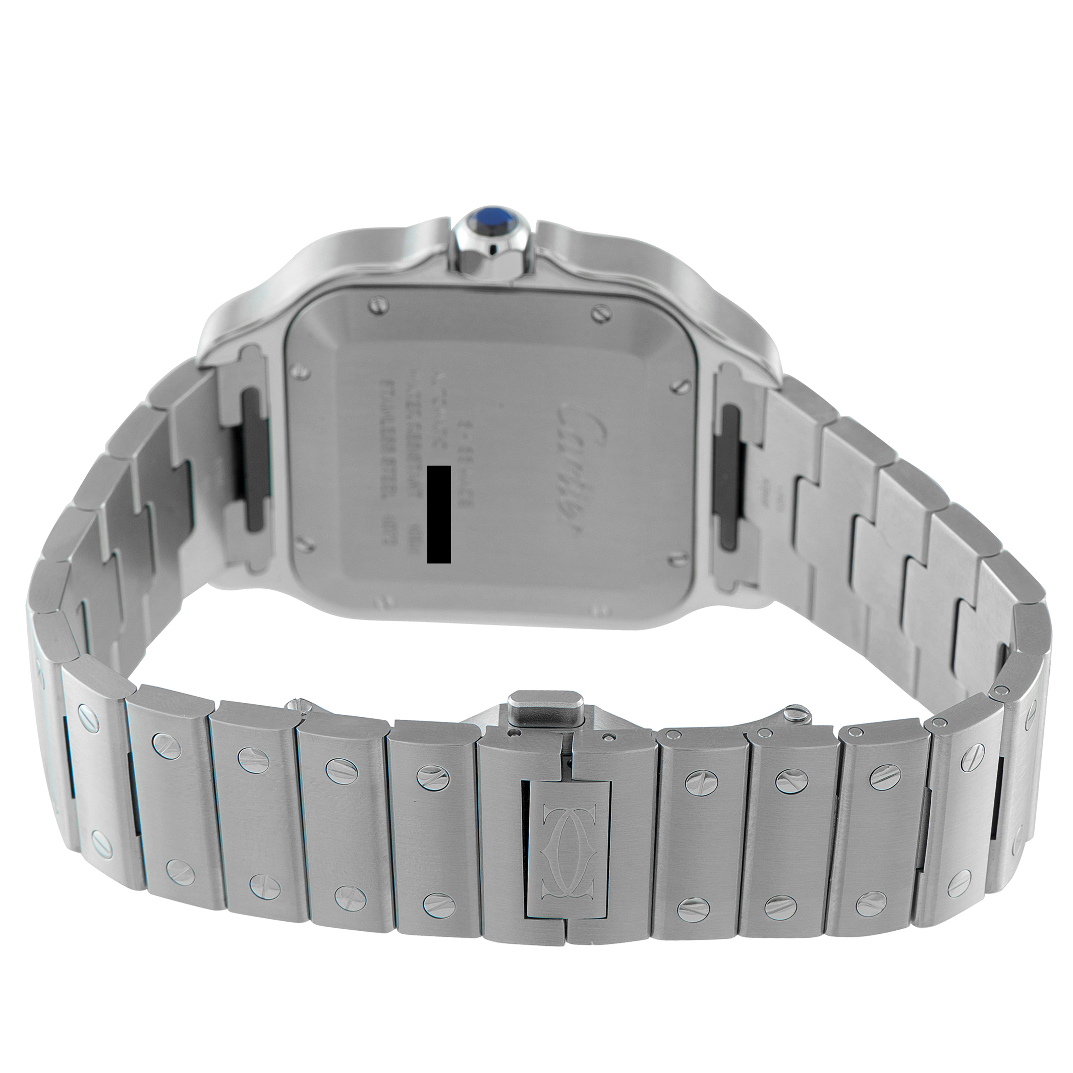 Cartier Santos Green Dial Steel Watch WSSA0062