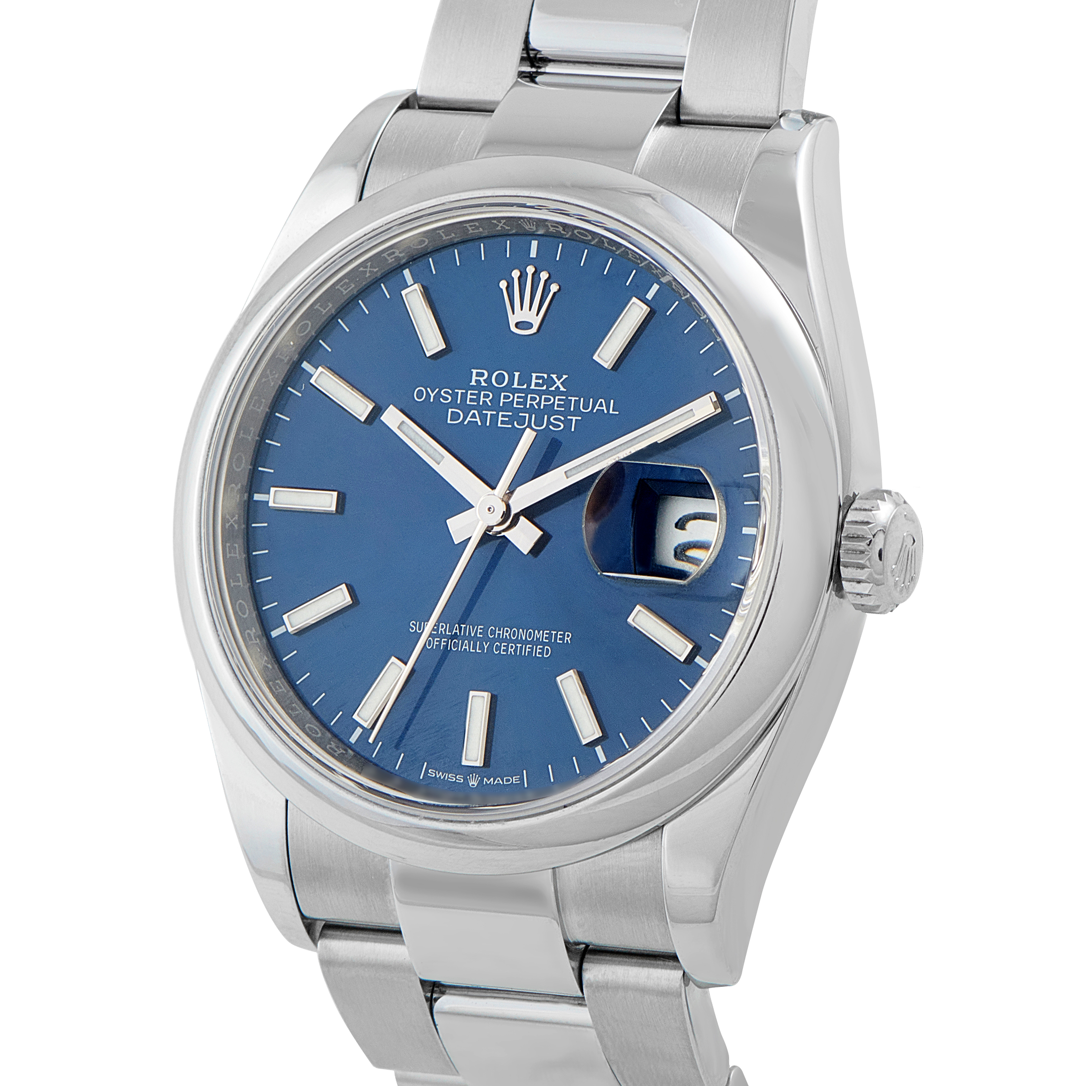 Rolex Datejust 36 Blue Dial Steel Oyster Watch 126200