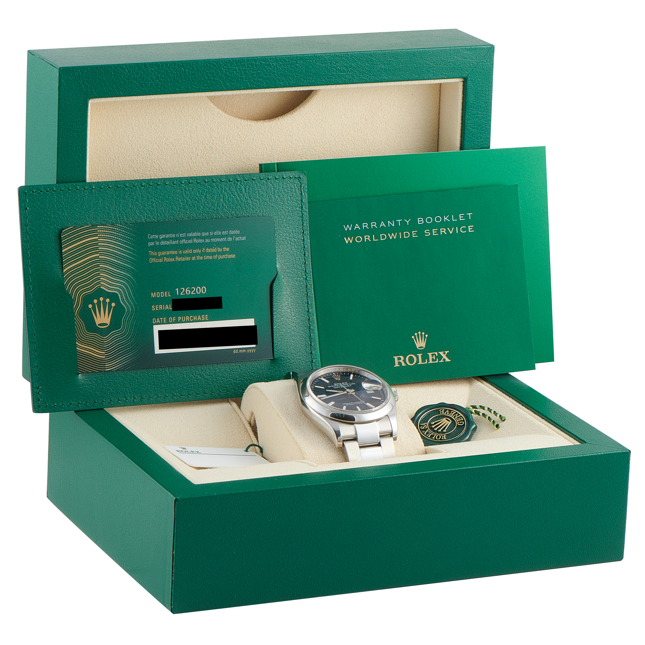 Rolex Datejust 36 Blue Dial Steel Oyster Watch 126200