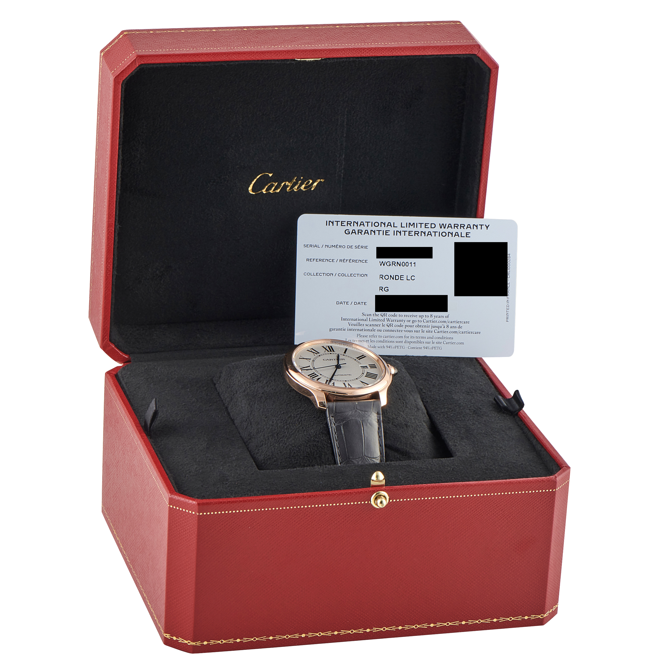 Cartier Ronde Louis Cartier Rose Gold Watch WGRN0011