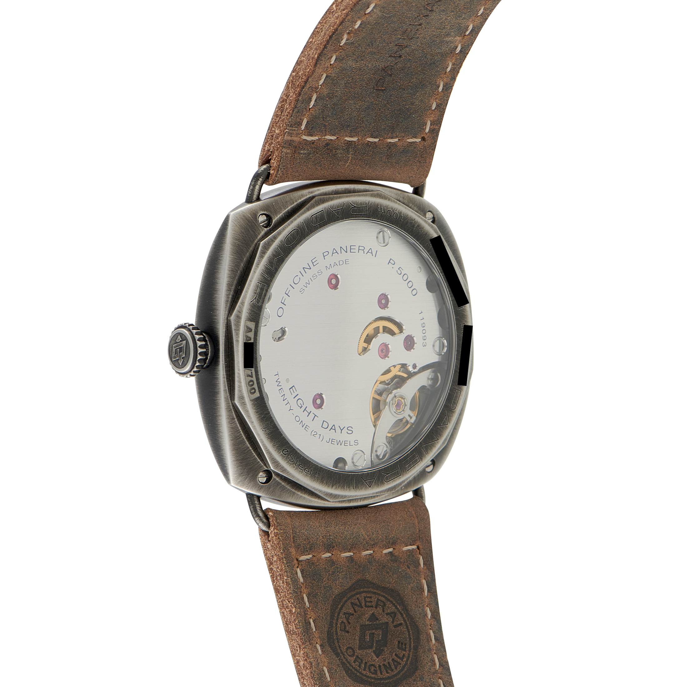 Officine Panerai Radiomir Otto Giorni Brunito eSteel™ Watch PAM01347