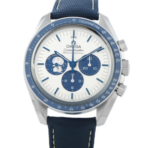 Omega Speedmaster Silver Snoopy Award 50th Anniversary Steel Watch 310.32.42.50.02.001 front