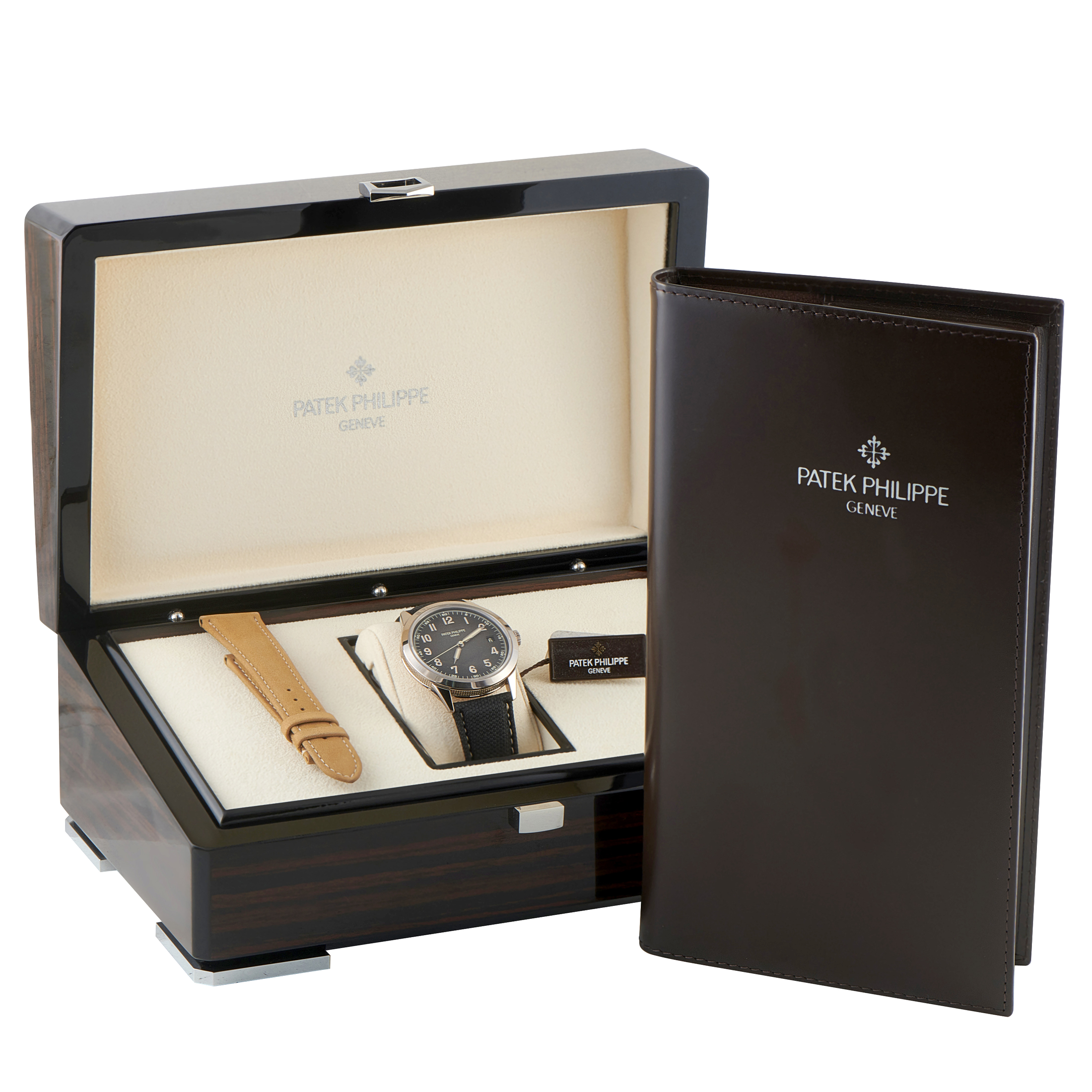 Patek Philippe Calatrava Charcoal Dial White Gold Watch 5526G 5526g