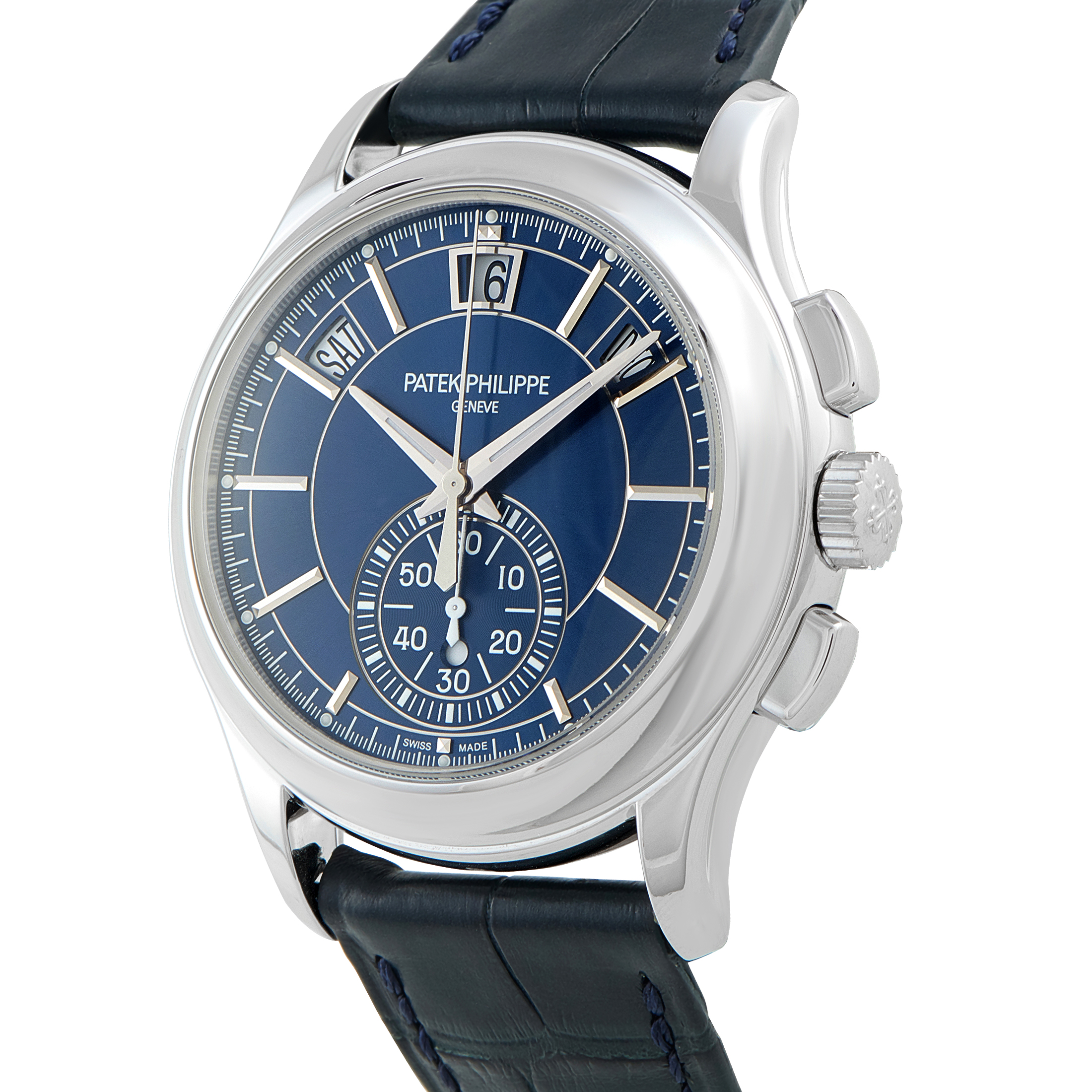Patek Philippe Flyback Chronograph Annual Calendar Platinum Watch 5905P-001