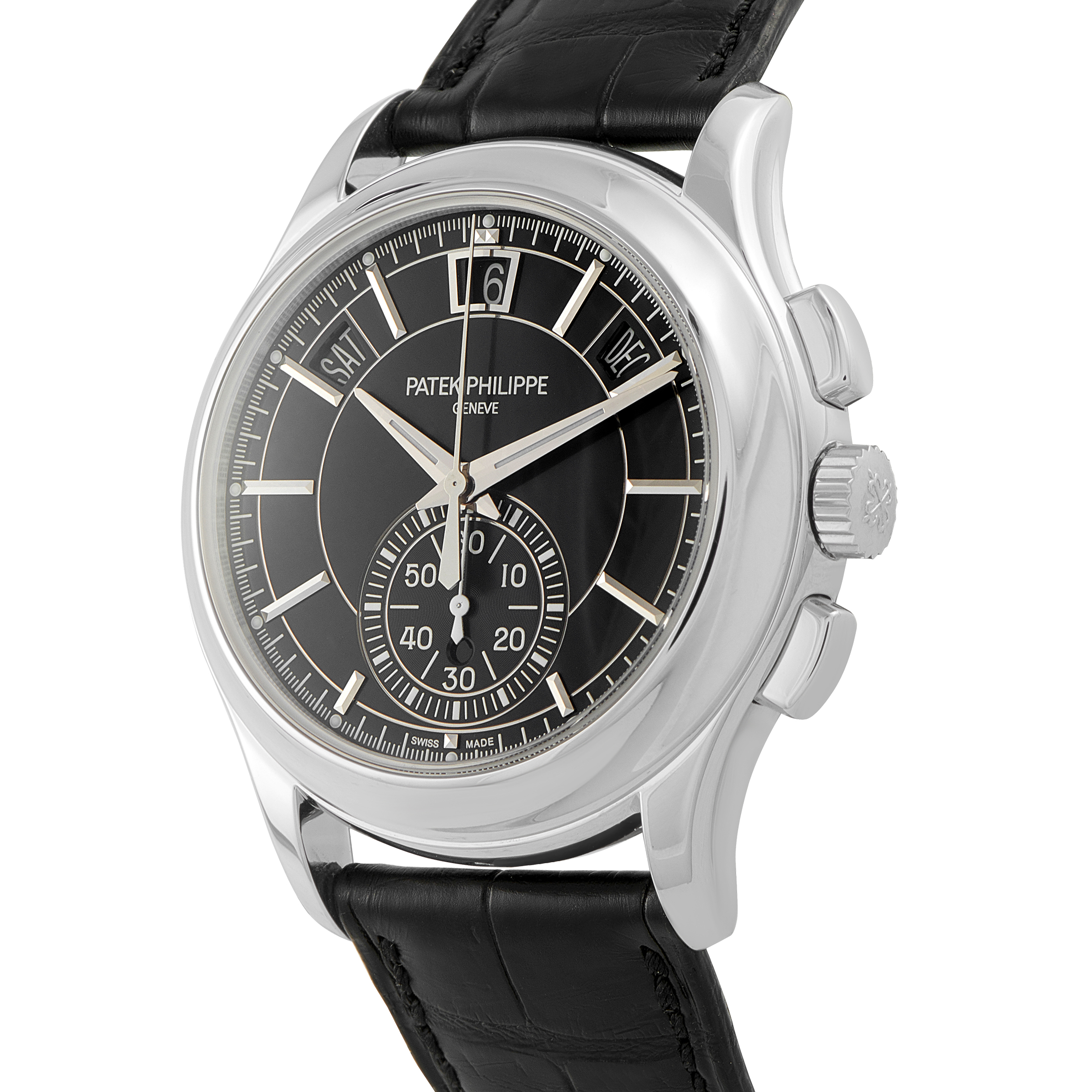Patek Philippe Complications Annual Calendar Chronograph Platinum Watch 5905p-010