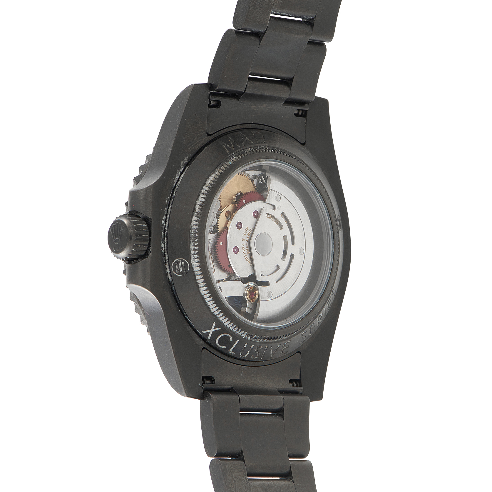 Rolex Submariner MAD Xclusive Series Black DLC Steel Watch 114060