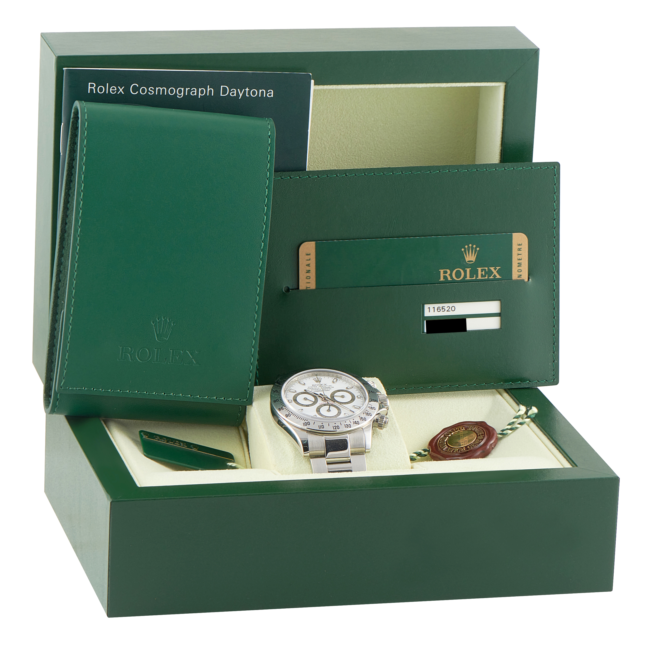 Rolex Daytona White Dial Steel Watch 116520