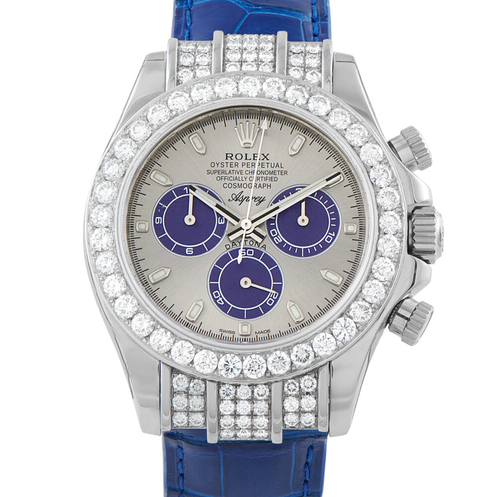 Rolex x Asprey Daytona Diamond and White Gold Watch 116599 - 40 mm