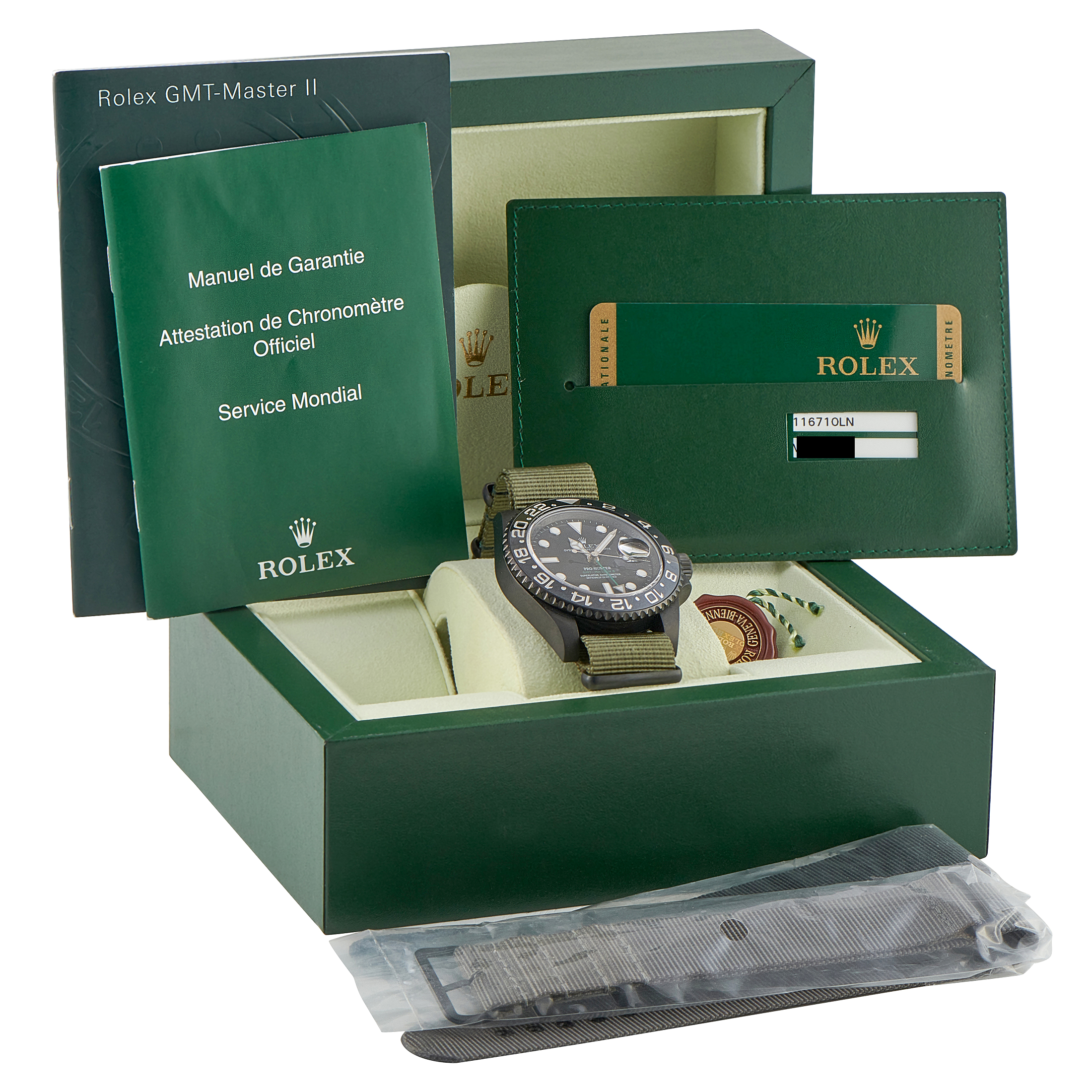 Rolex GMT Master II Pro-Hunter 40mm Watch 116710LN