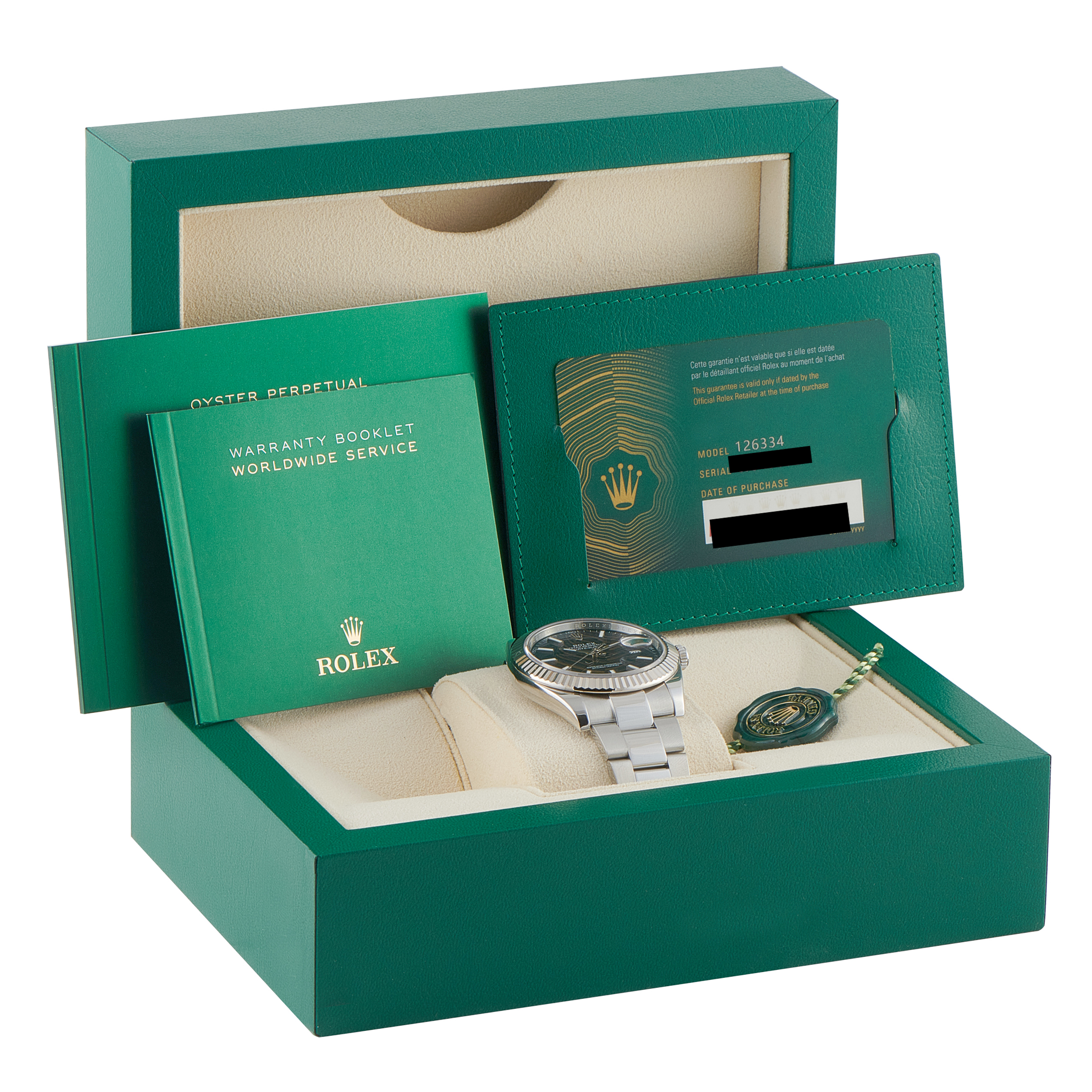 Rolex Datejust 41 Blue Dial Steel Oyster Watch 126334