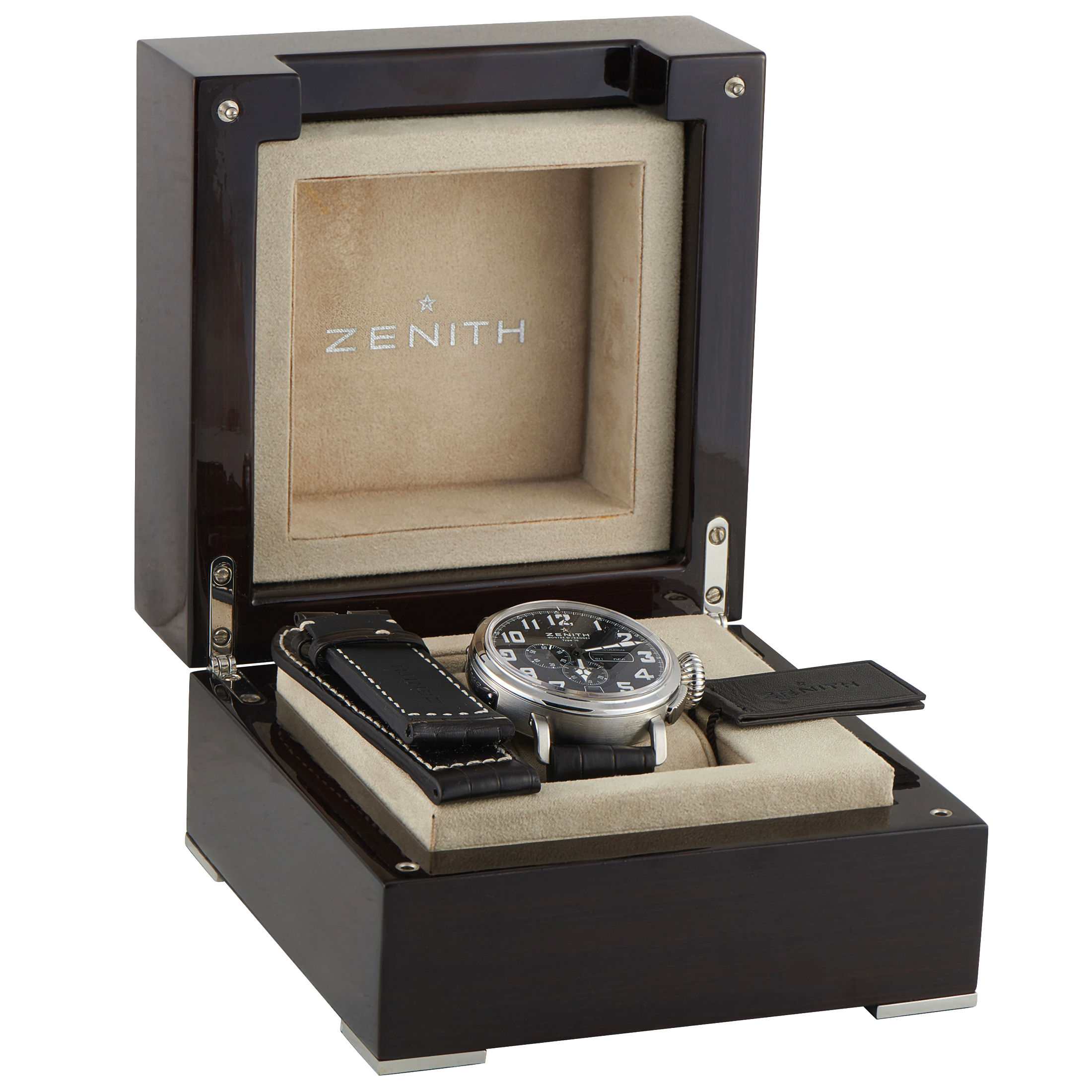 Zenith Pilot Type 20 Montre d'Aéronef Annual Calendar Steel Watch 03.2430.4054/21.C721