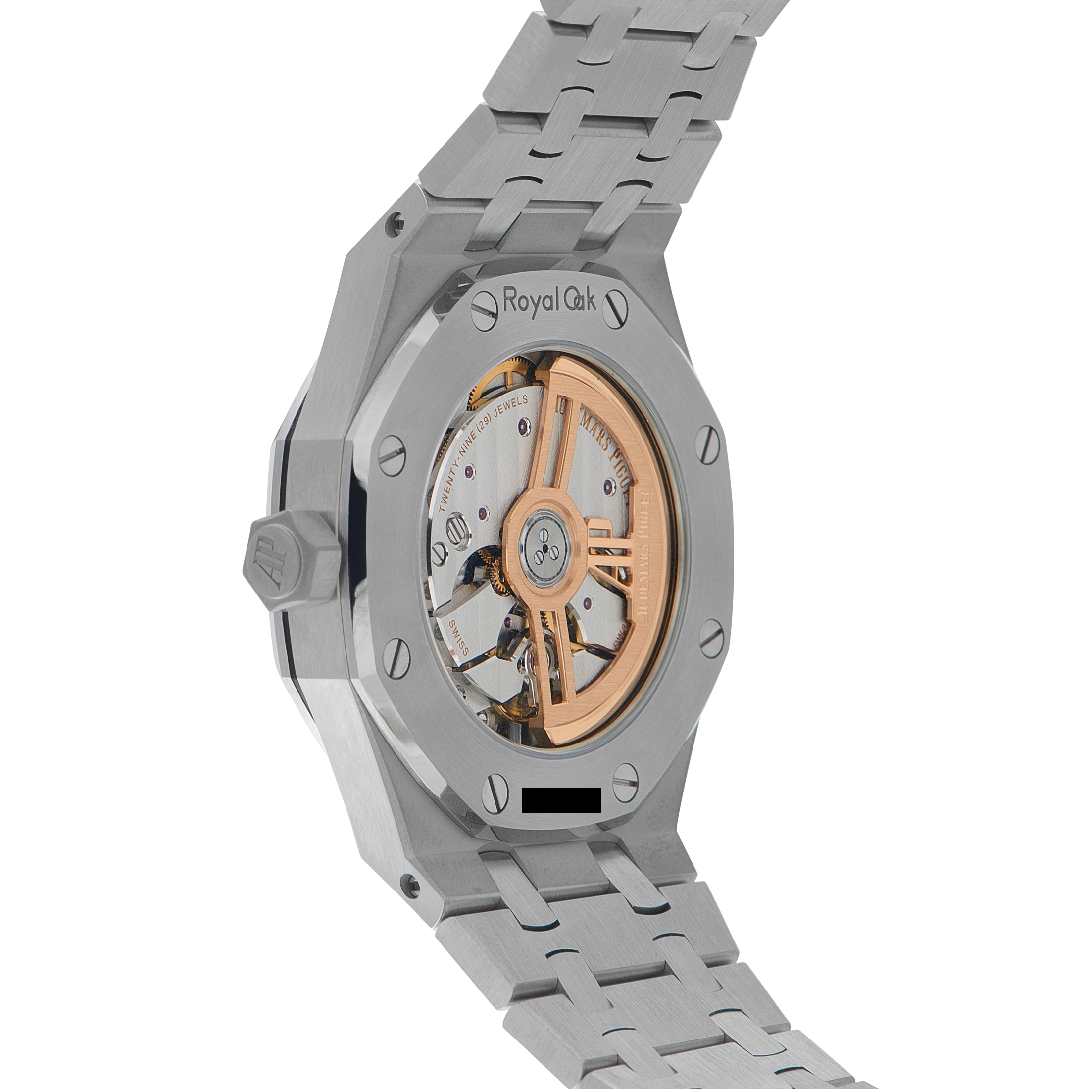 Audemars Piguet Royal Oak Light Blue Dial Diamond Set Bezel Steel Watch 15551ST.ZZ.1356ST.01