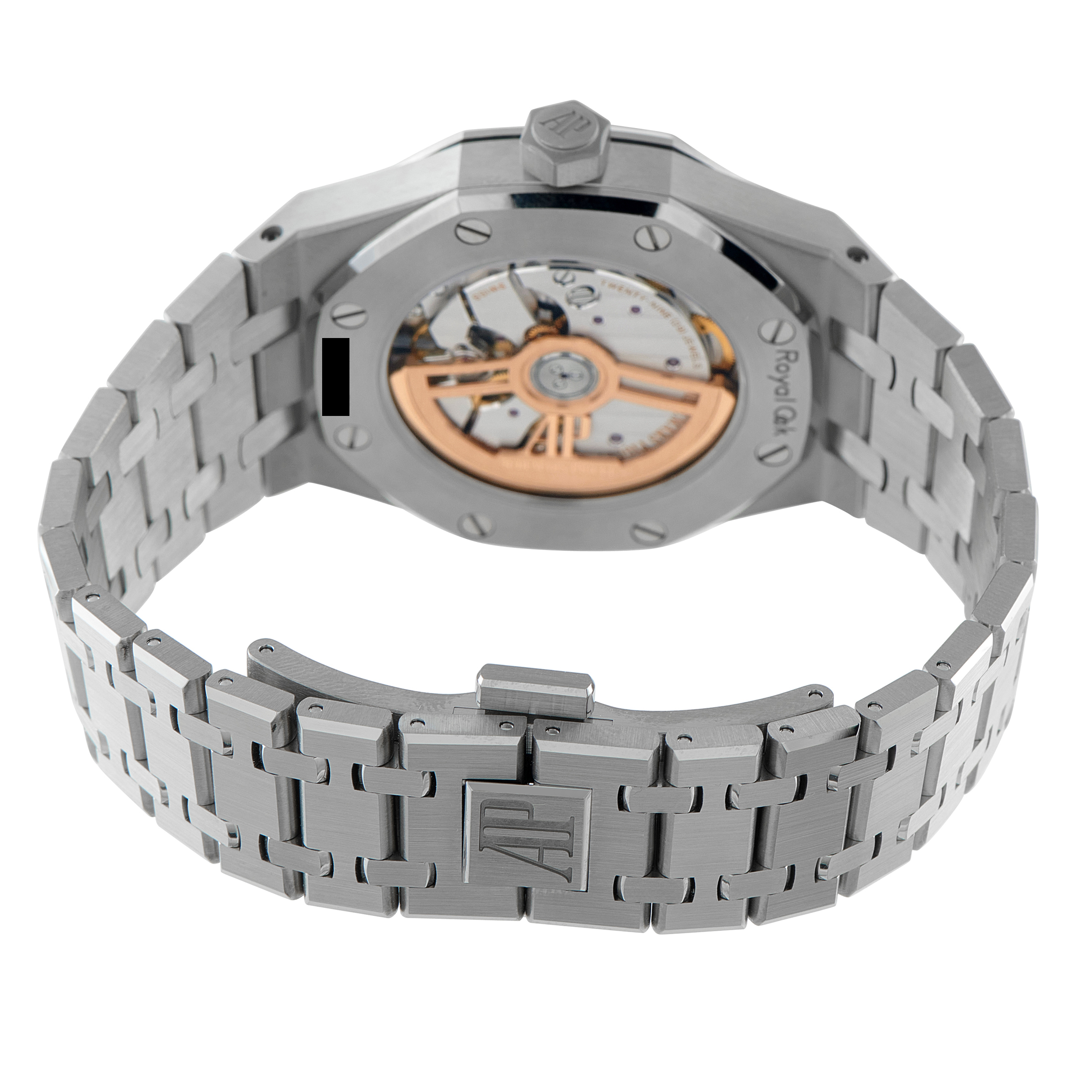 Audemars Piguet Royal Oak Light Blue Dial Diamond Set Bezel Steel Watch 15551ST.ZZ.1356ST.01