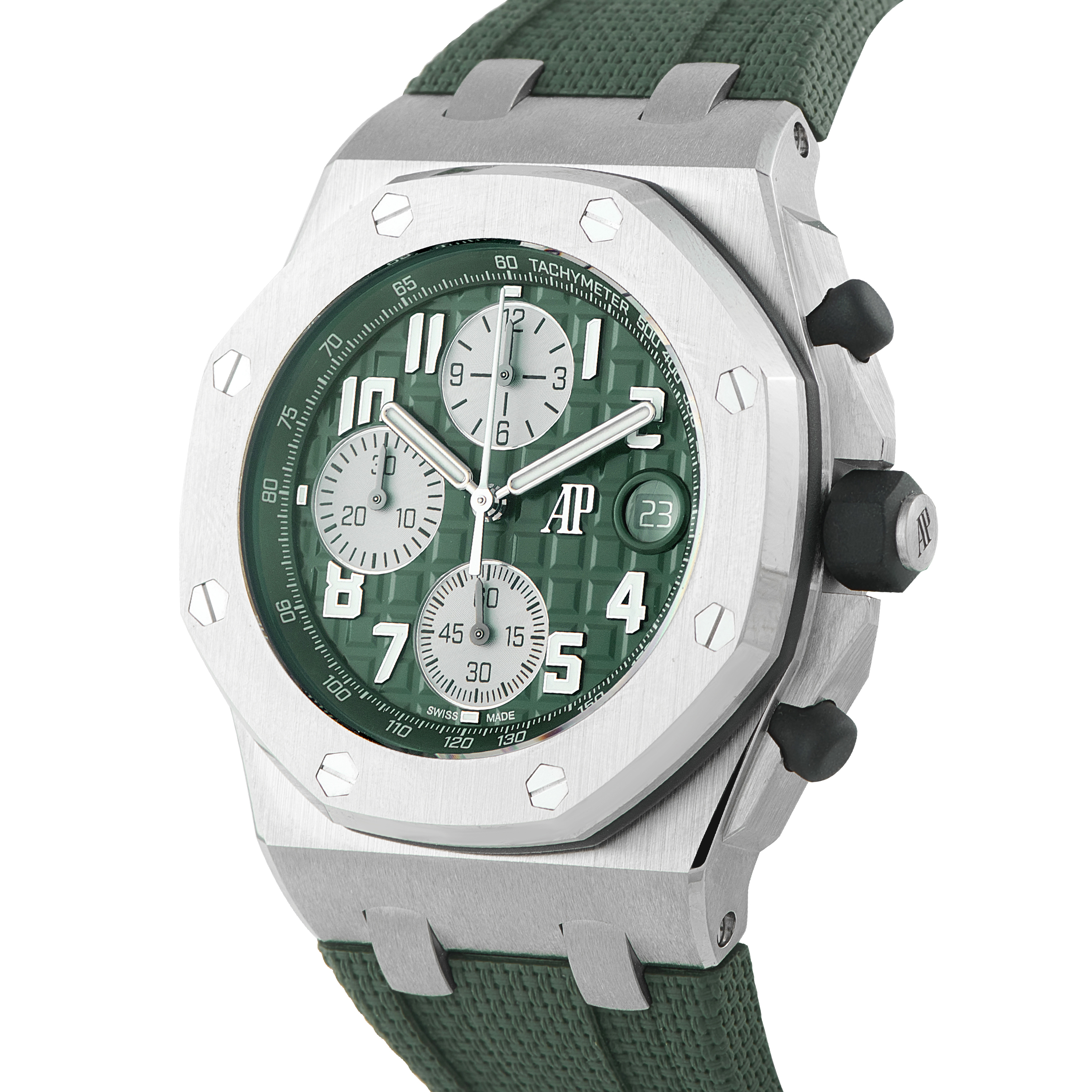 Audemars Piguet Royal Oak Offshore Khaki Green Titanium Watch 26238TI.OO.A056CA.01
