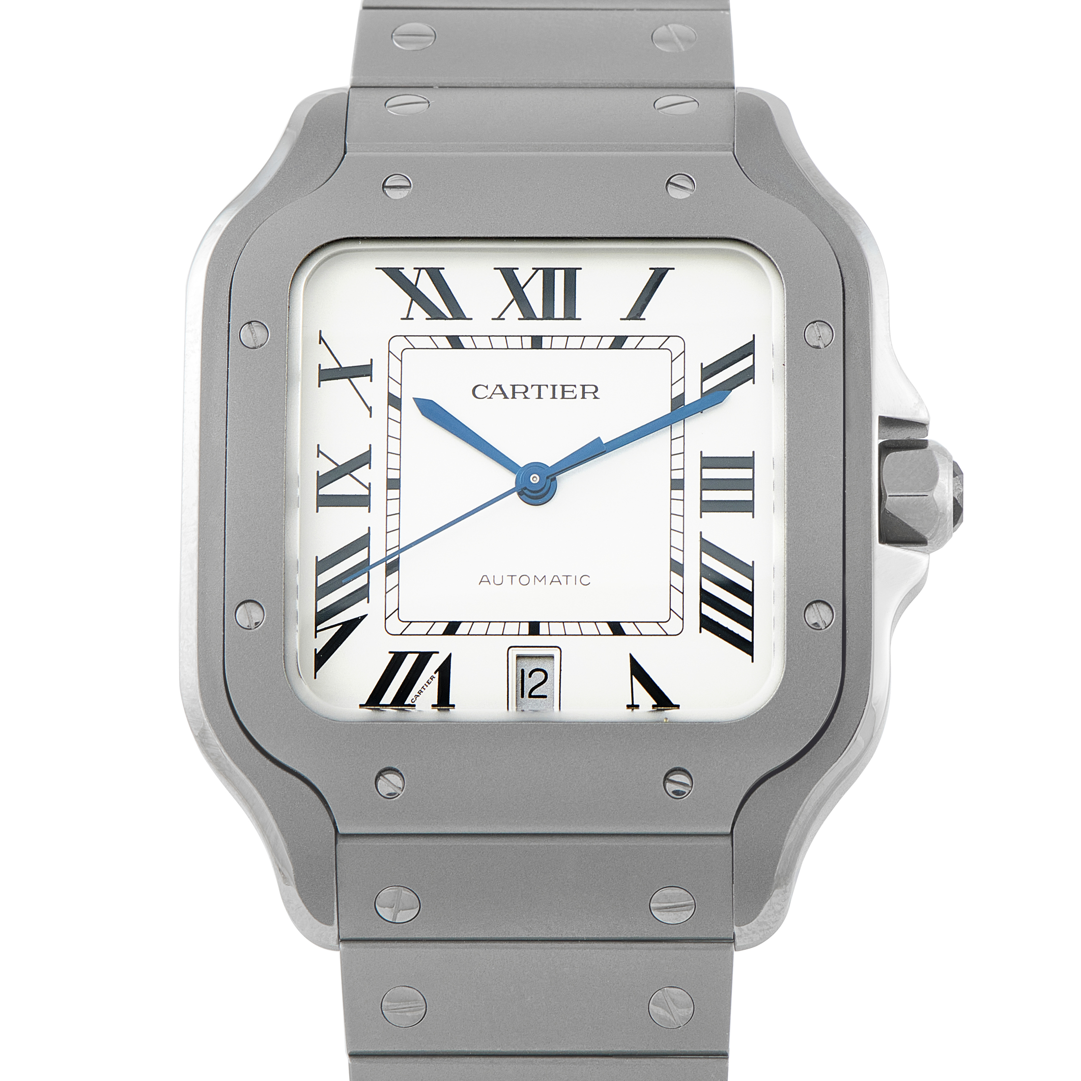 Cartier Santos Large Model Titanium Watch WSSA0089 front
