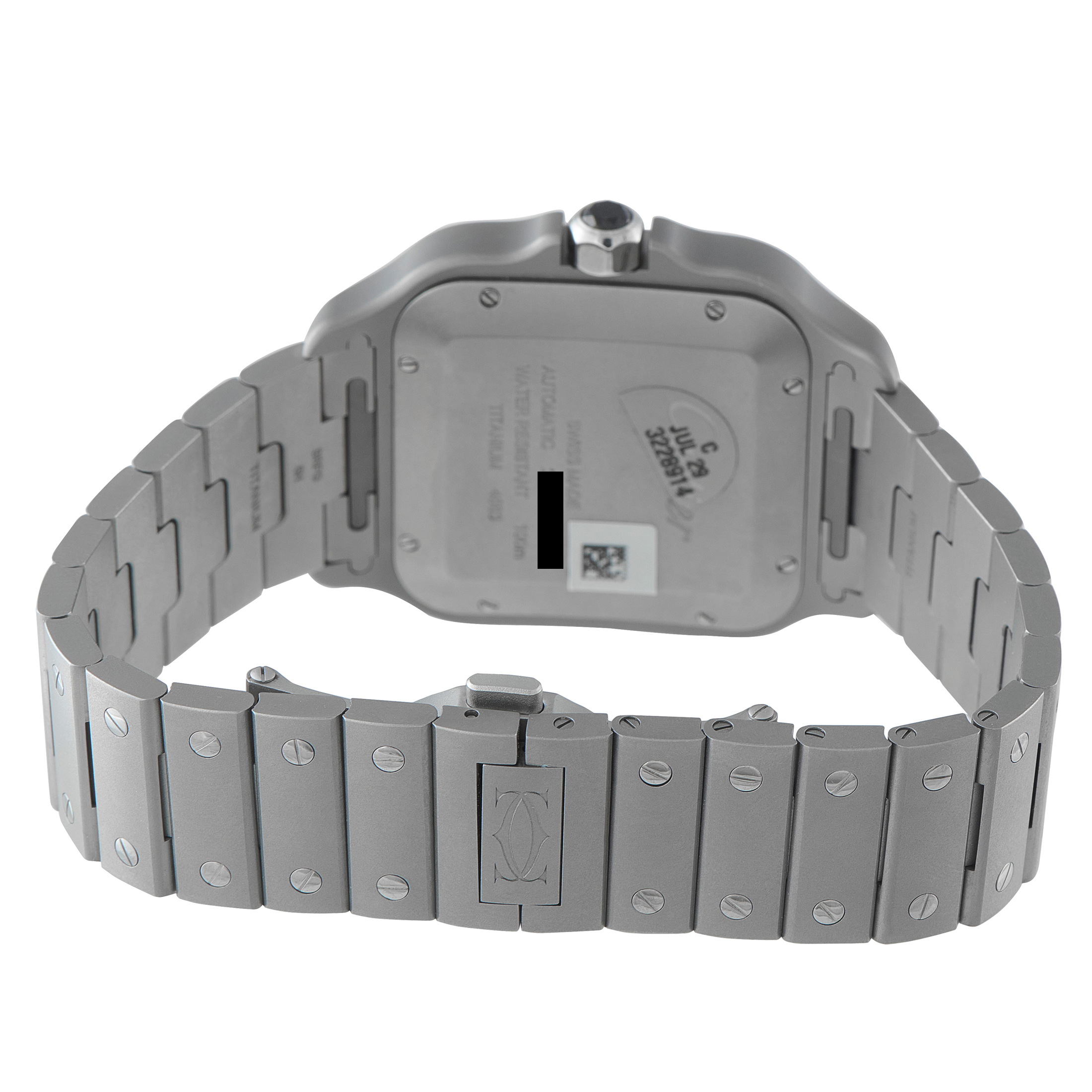 Cartier Santos Large Model Titanium Watch WSSA0089 bracelet