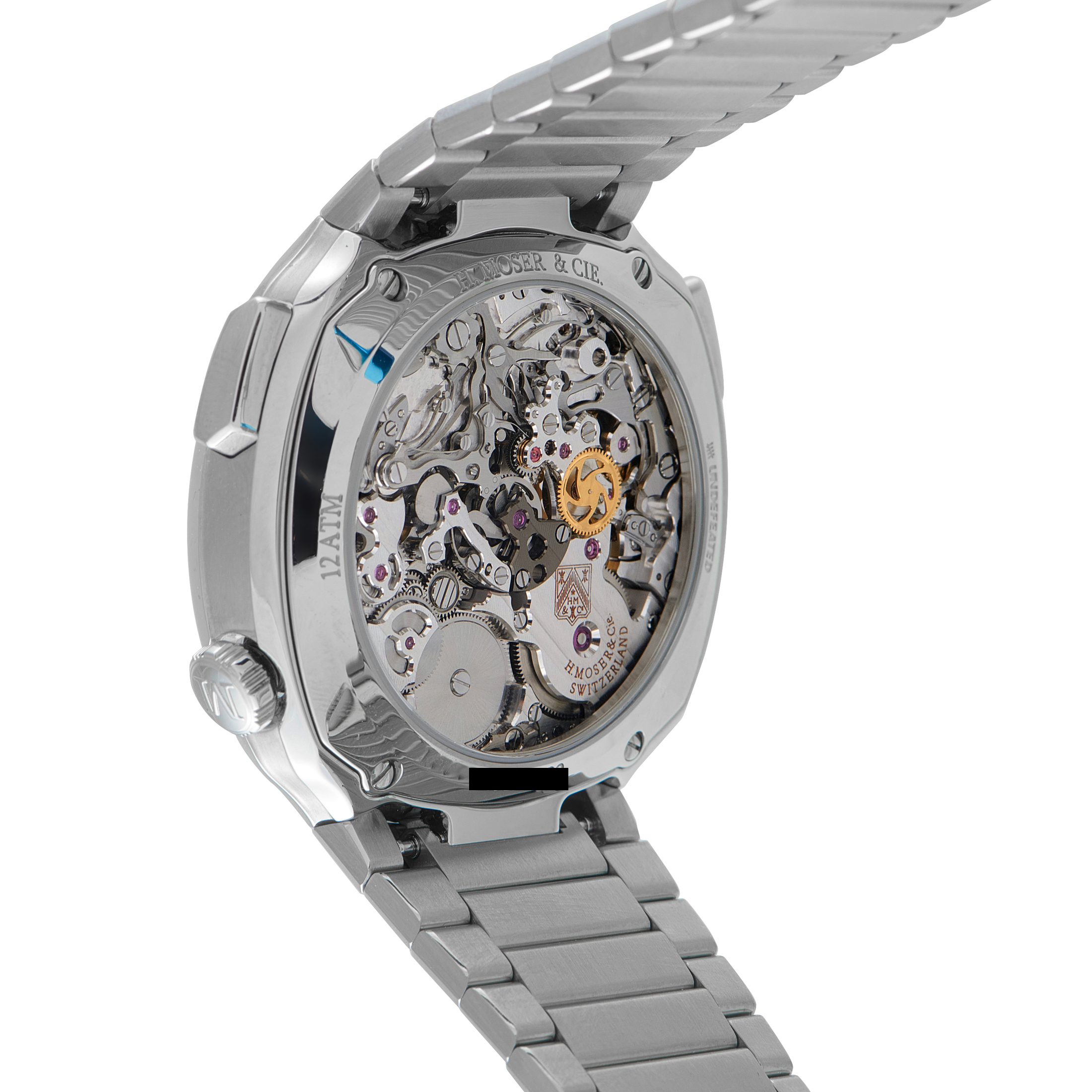 H. Moser & Cie Streamliner Chronograph Undefeated Green Camo Dial Steel Watch 6902-1205