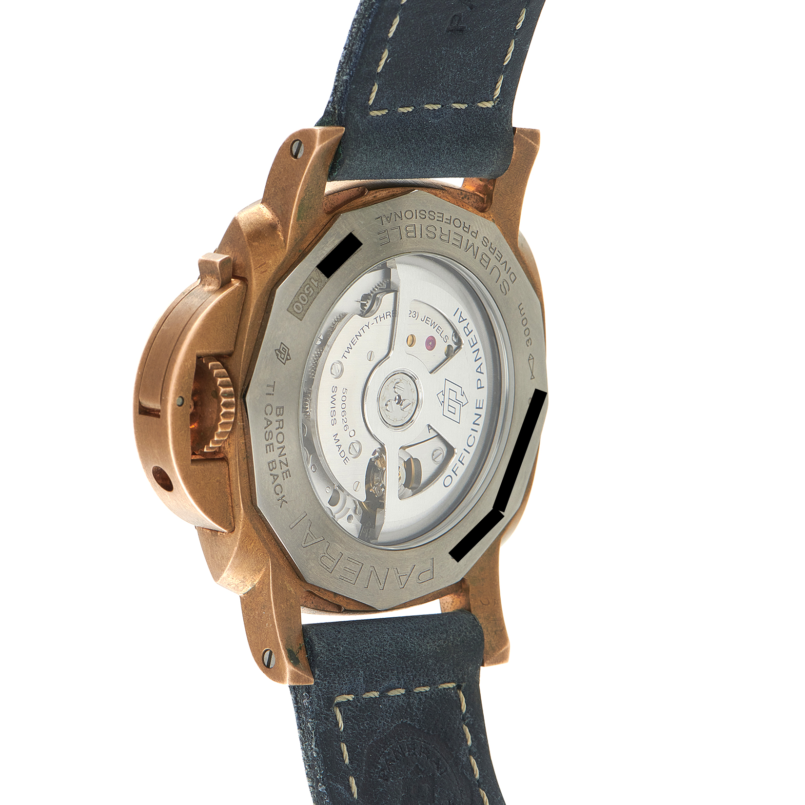 Officine Panerai Submersible Bronzo Blue Abisso Watch pam1074