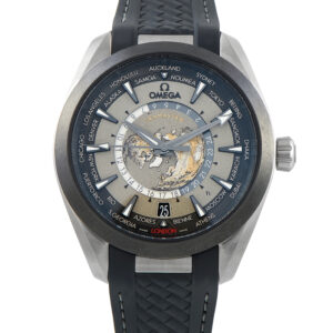 Omega Seamaster Aqua Terra Worldtimer Titanium Watch 220.92.43.22.99.001 front view