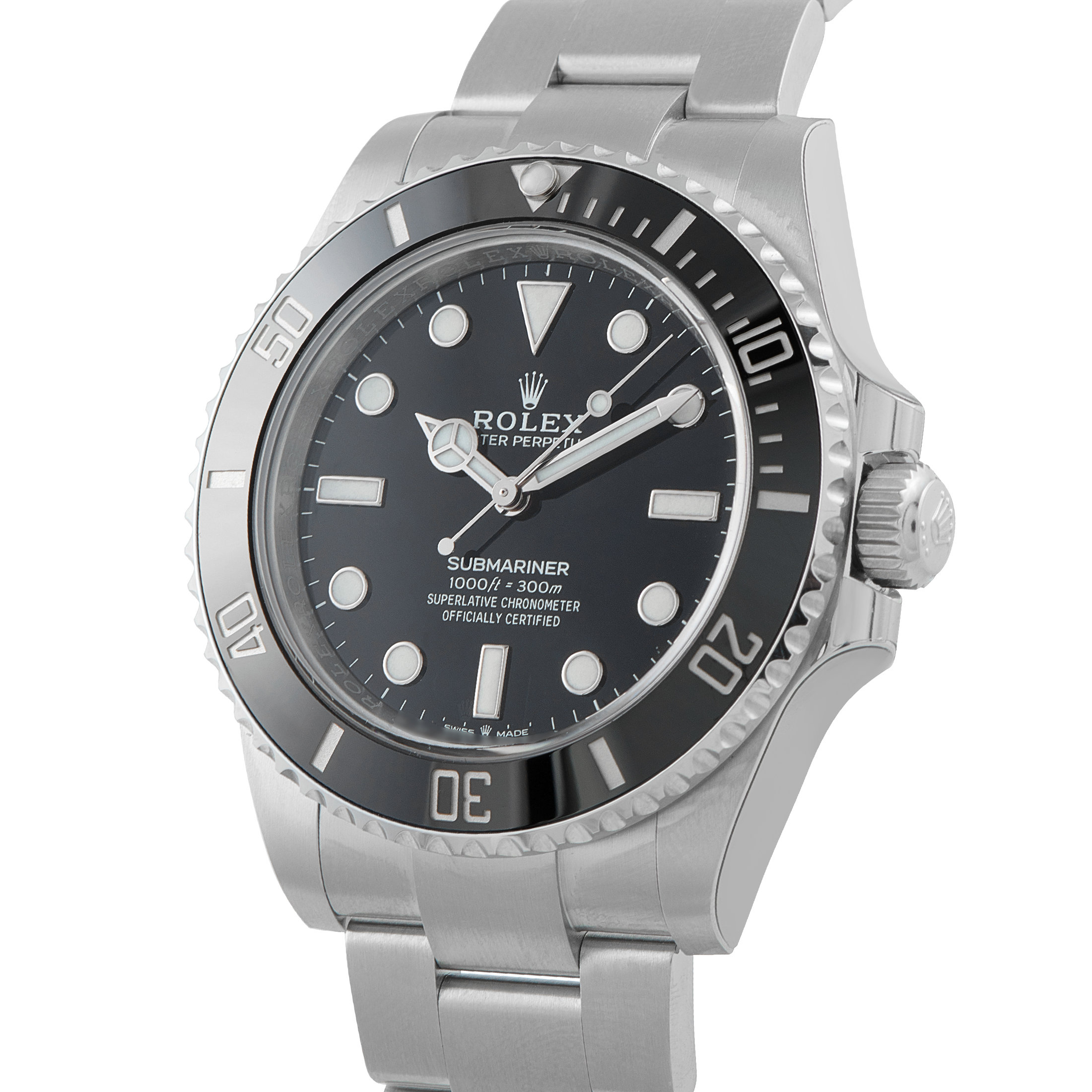 Rolex Submariner No-Date Steel Watch 124060
