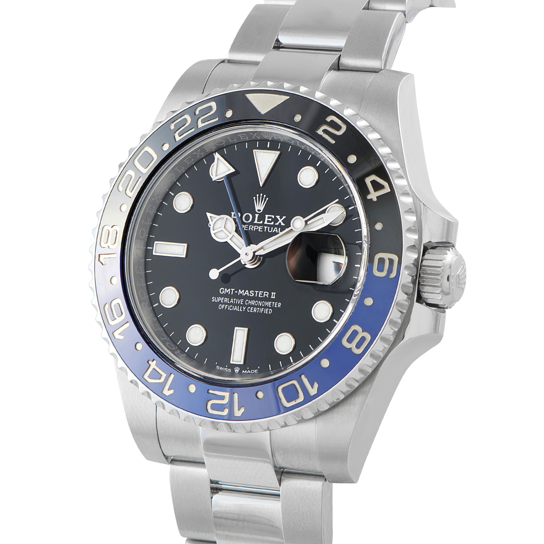 Rolex GMT-Master II Batman Steel Oyster Watch 126710BLNR