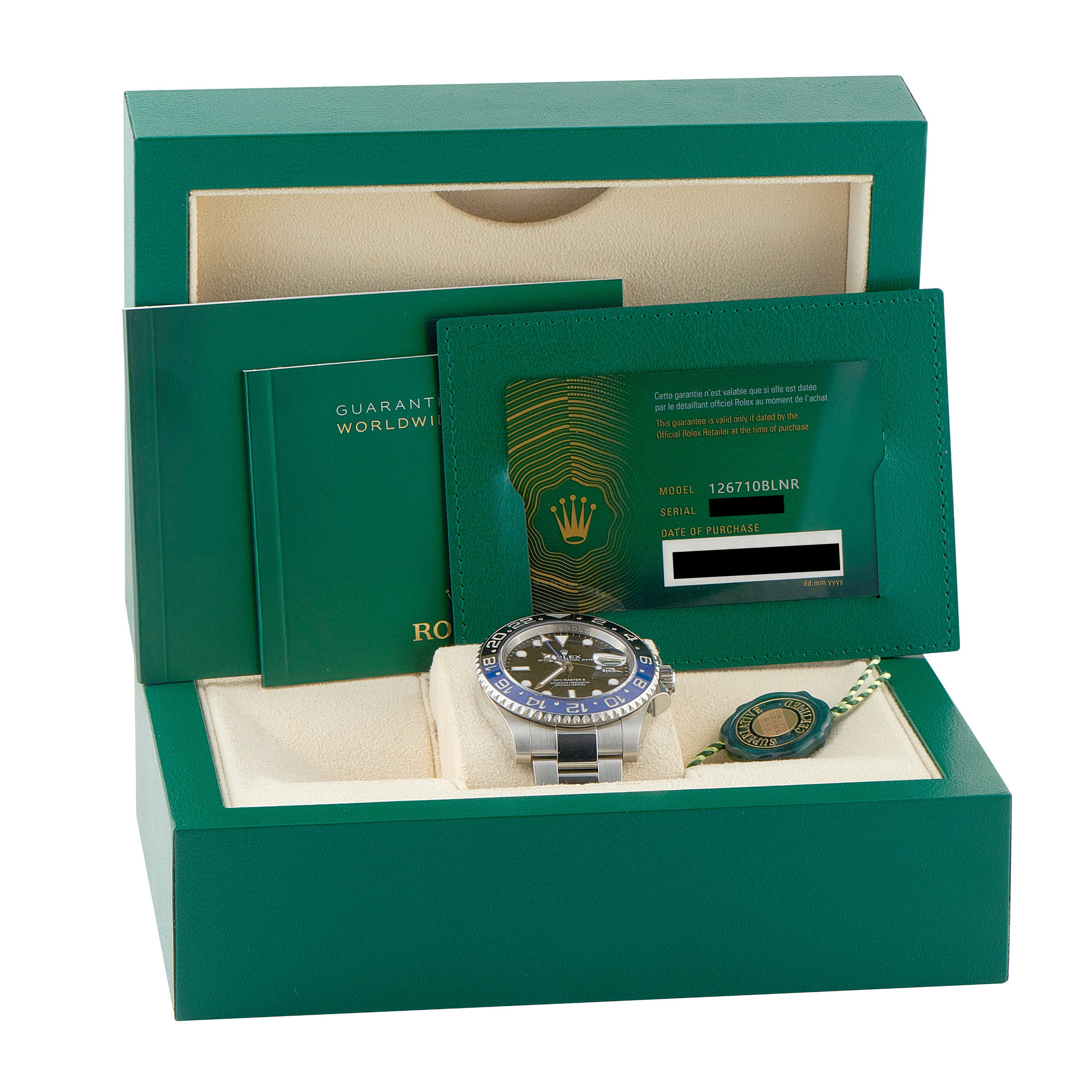 Rolex GMT-Master II Batman Steel Oyster Watch 126710BLNR