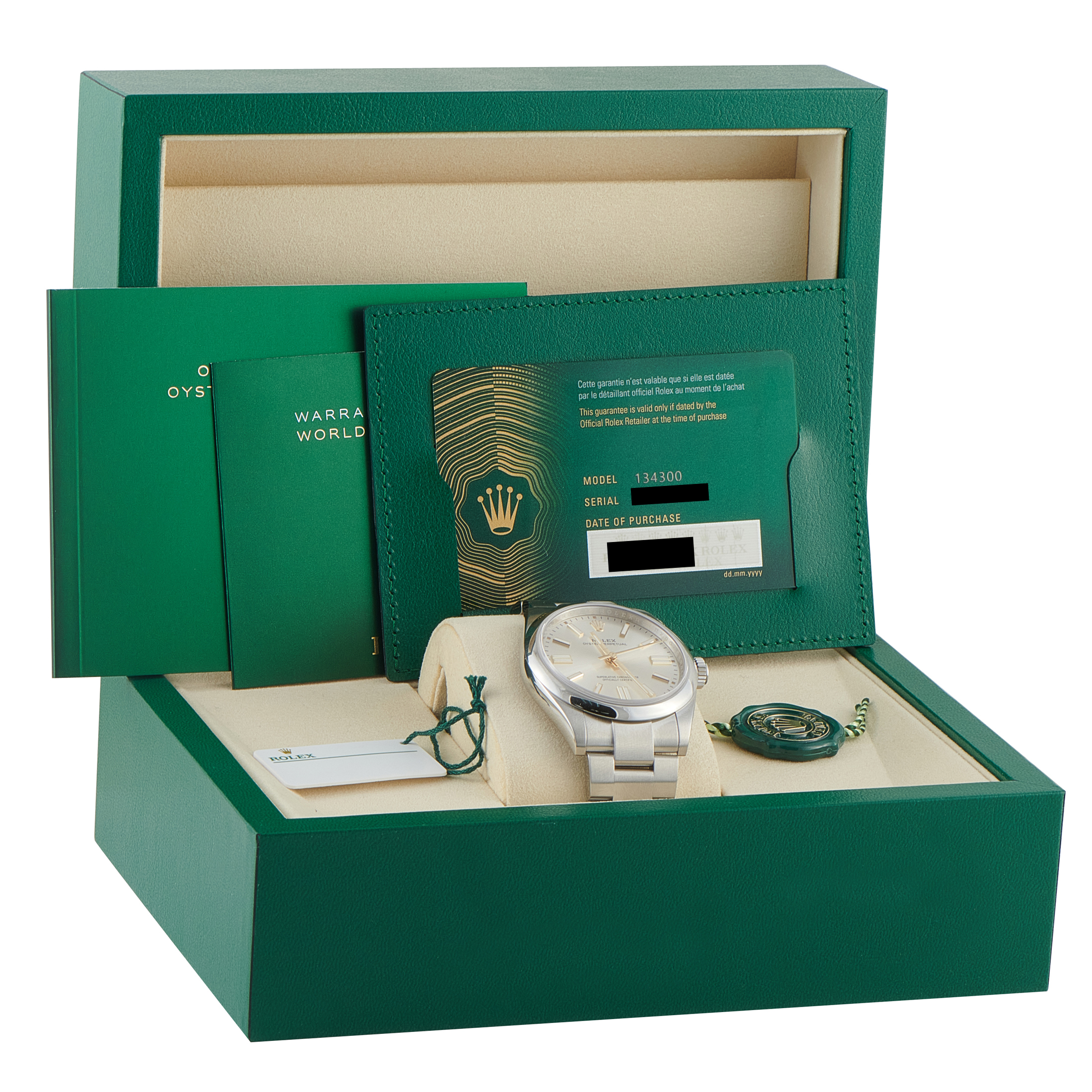 Rolex Oyster Perpetual 41 Silver Dial Steel Watch 134300