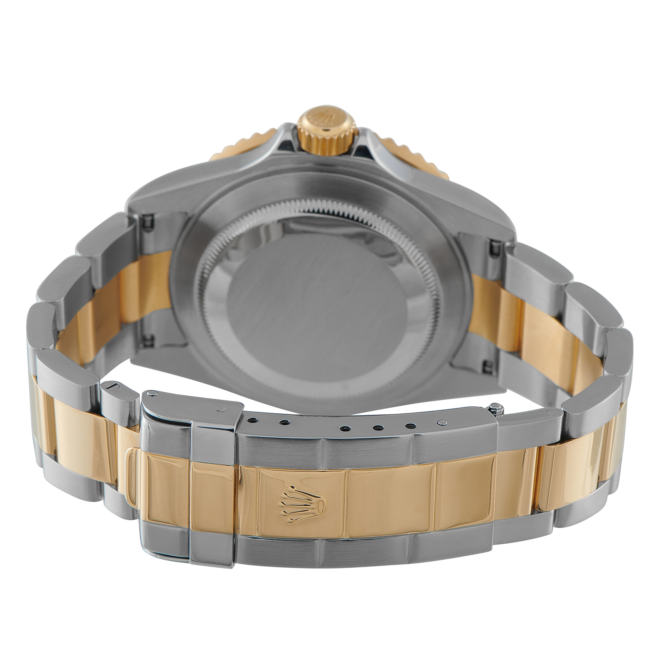 Rolex Submariner Date Silver Serti Dial Two-Tone Watch 16613