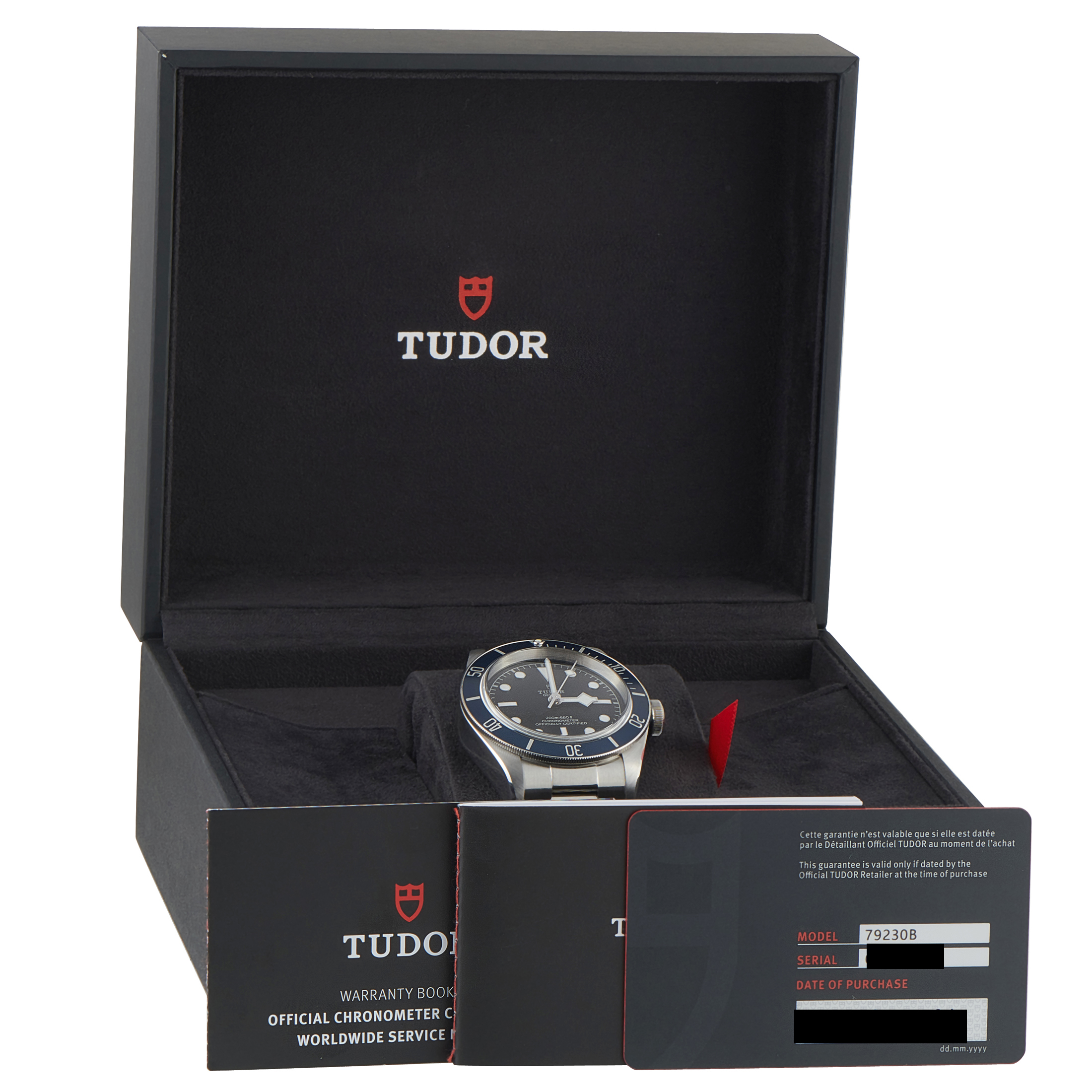 Tudor Black Bay Blue Bezel Steel Watch 79230B