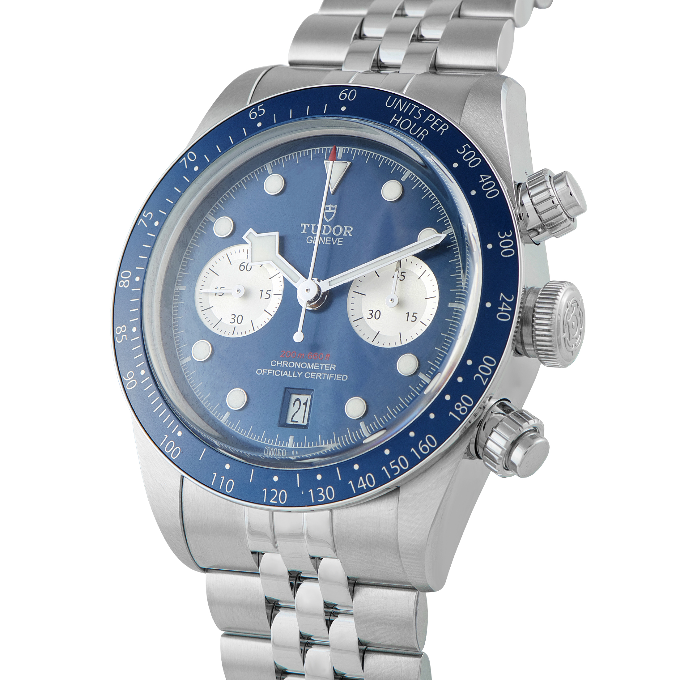 Tudor Black Bay Chrono Blue Dial Steel Watch 79360B