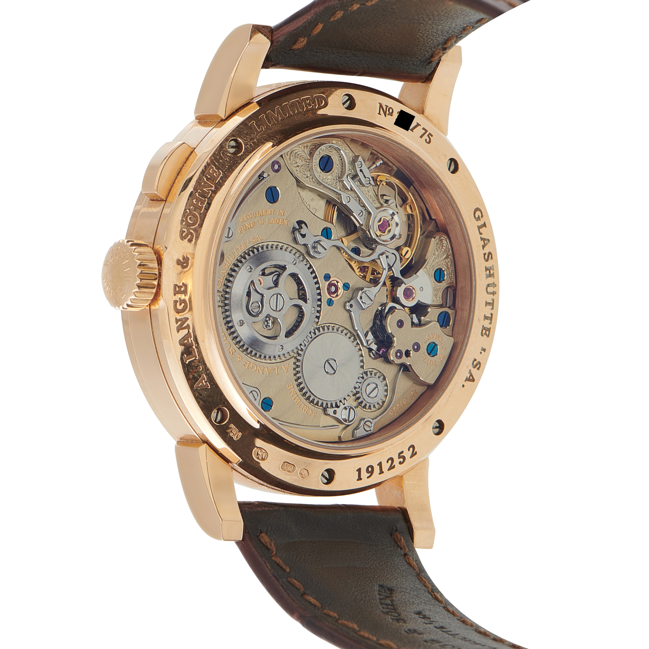 A. Lange & Sohne Richard Lange Referenzuhr Pink Gold Watch 250.032