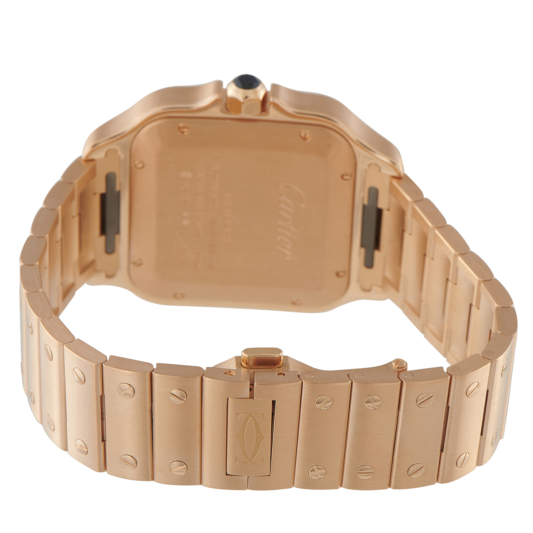 Cartier Santos Large Model Rose Gold Watch WGSA0018