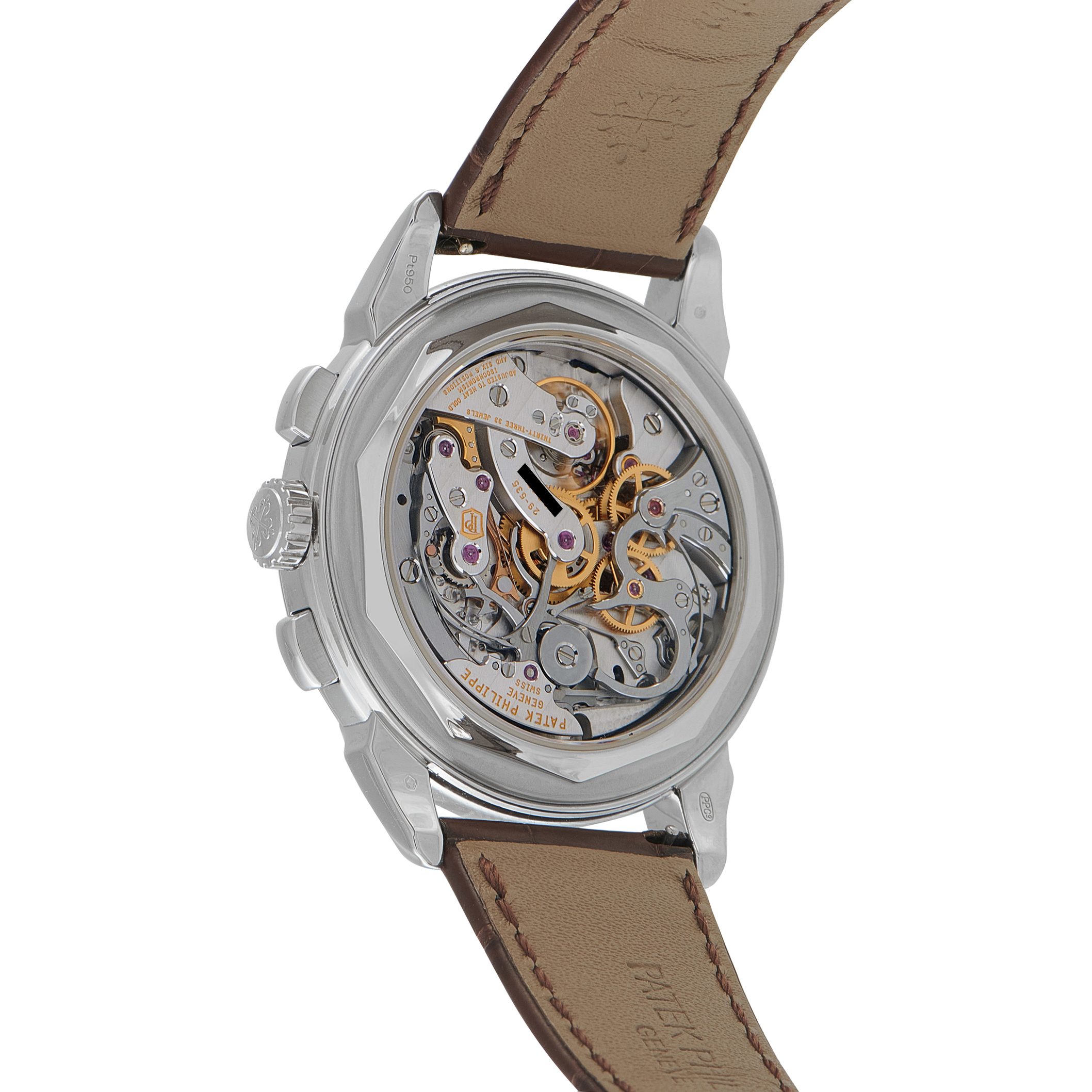 Patek Philippe Perpetual Calendar Chronograph Salmon Dial Platinum Watch 5270P-001