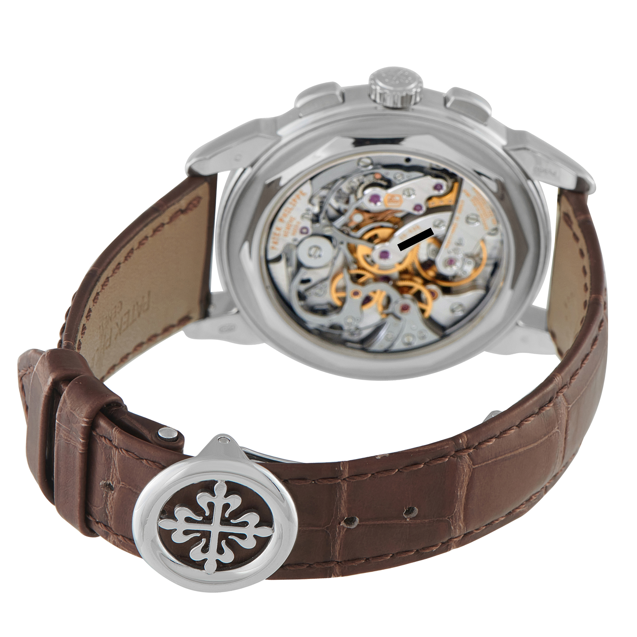 Patek Philippe Perpetual Calendar Chronograph Salmon Dial Platinum Watch 5270P-001