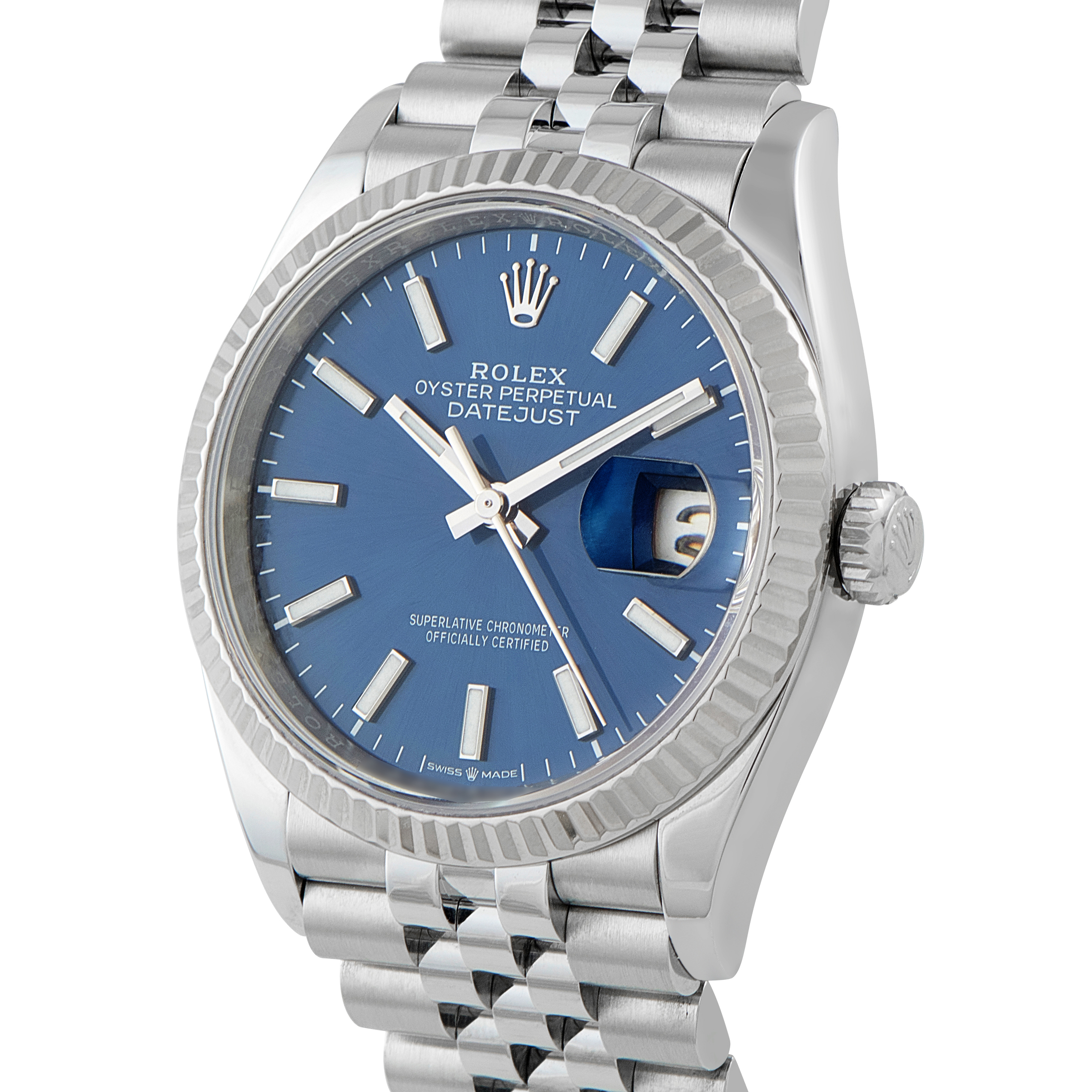 Rolex Datejust 36 Blue Dial Steel Jubilee Watch 126234