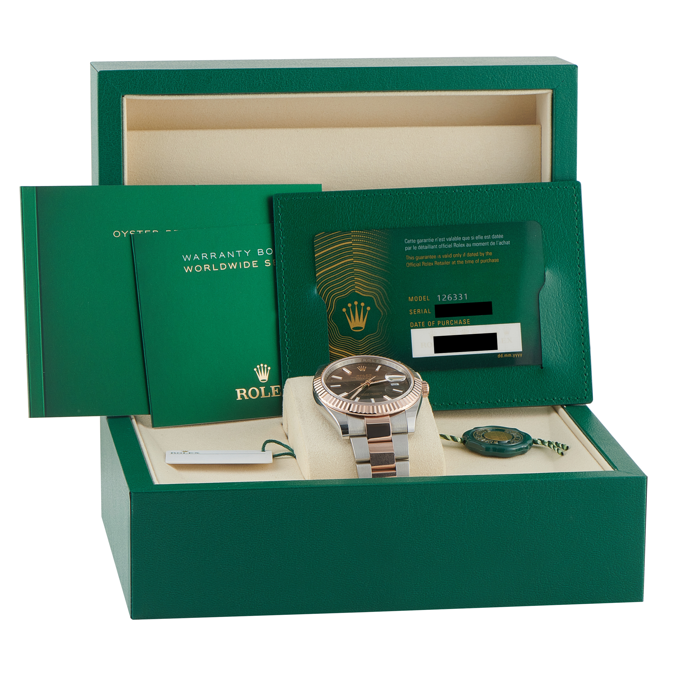 Rolex Datejust 41 Brown Dial Two-Tone Oyster Watch 126331