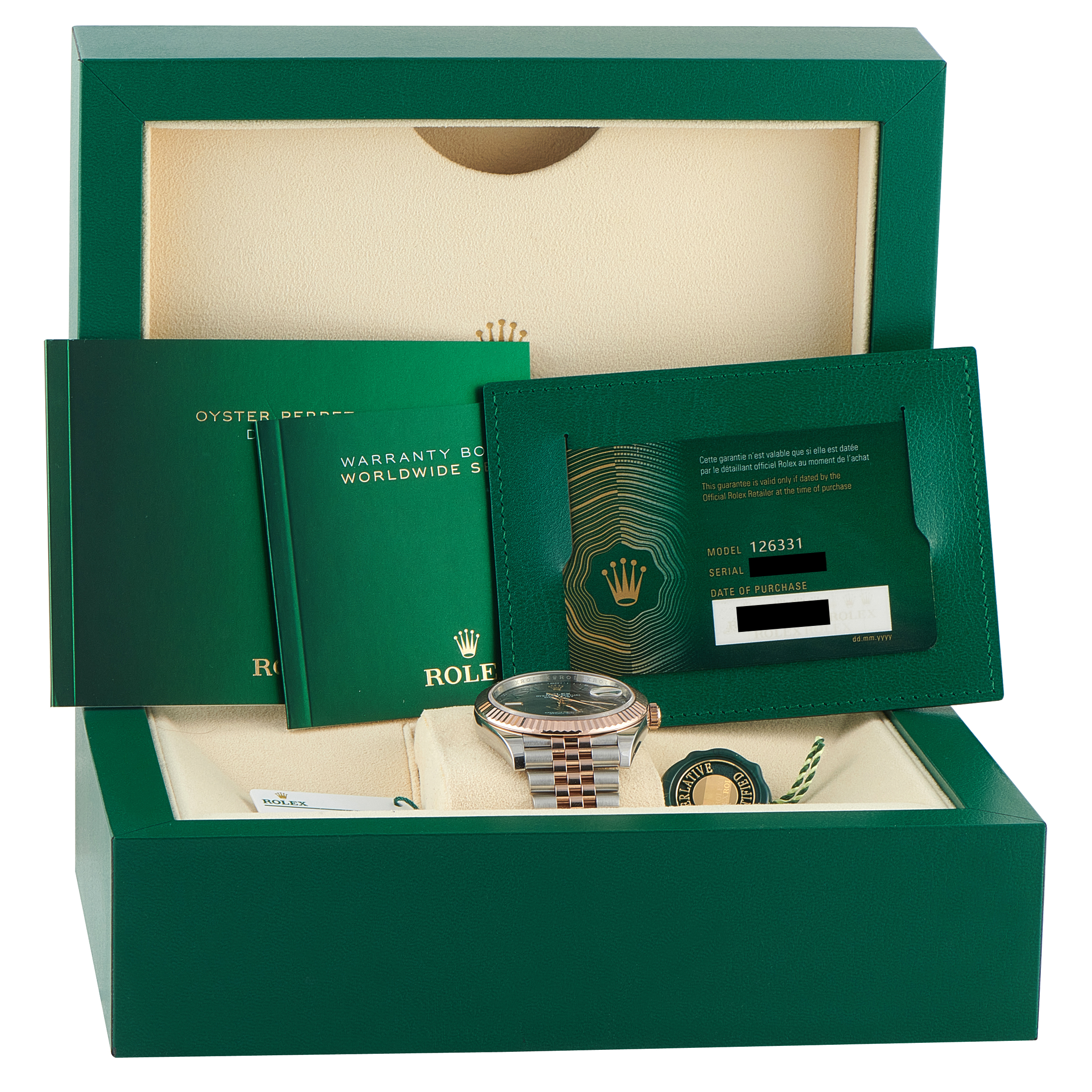 Rolex Datejust 41 Wimbledon Dial Two-Tone Jubilee Watch 126331