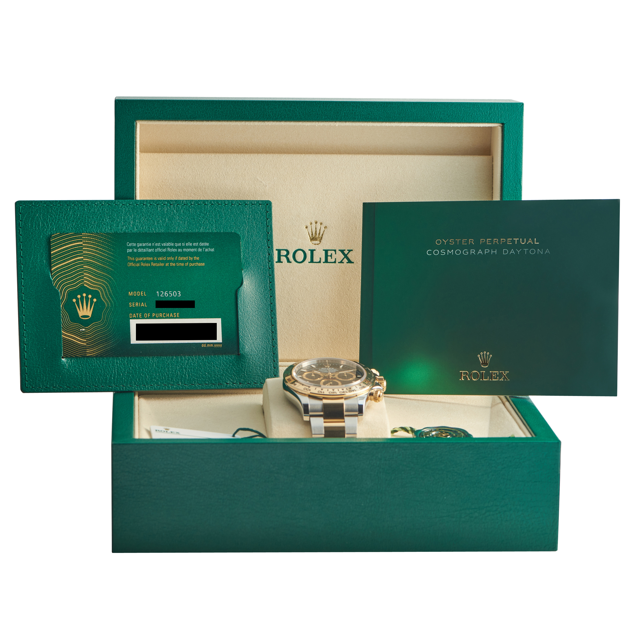 Rolex Daytona Black Dial Two-Tone Watch 126503-0003