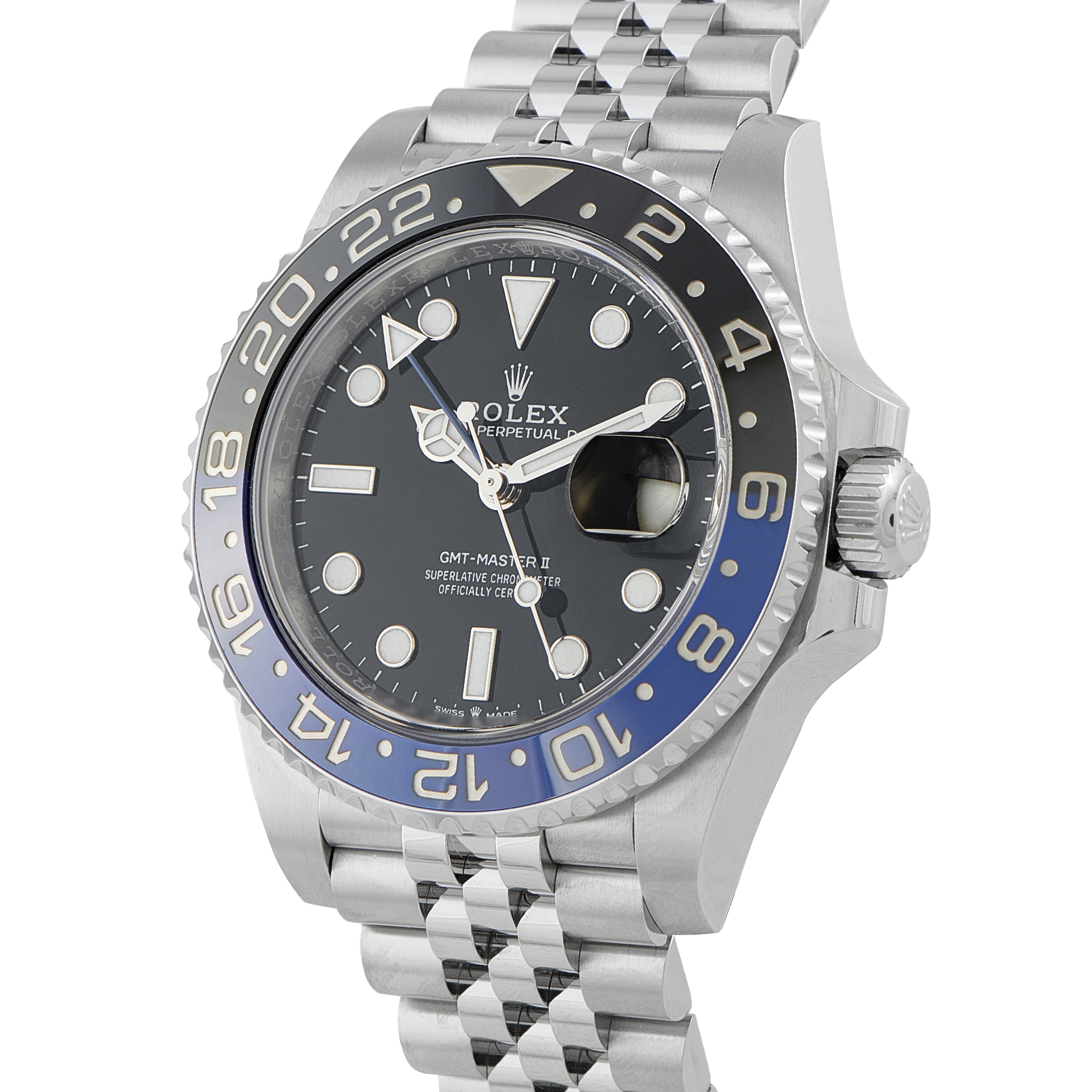 Rolex GMT-Master II Batgirl Steel Jubilee Watch 126710BLNR