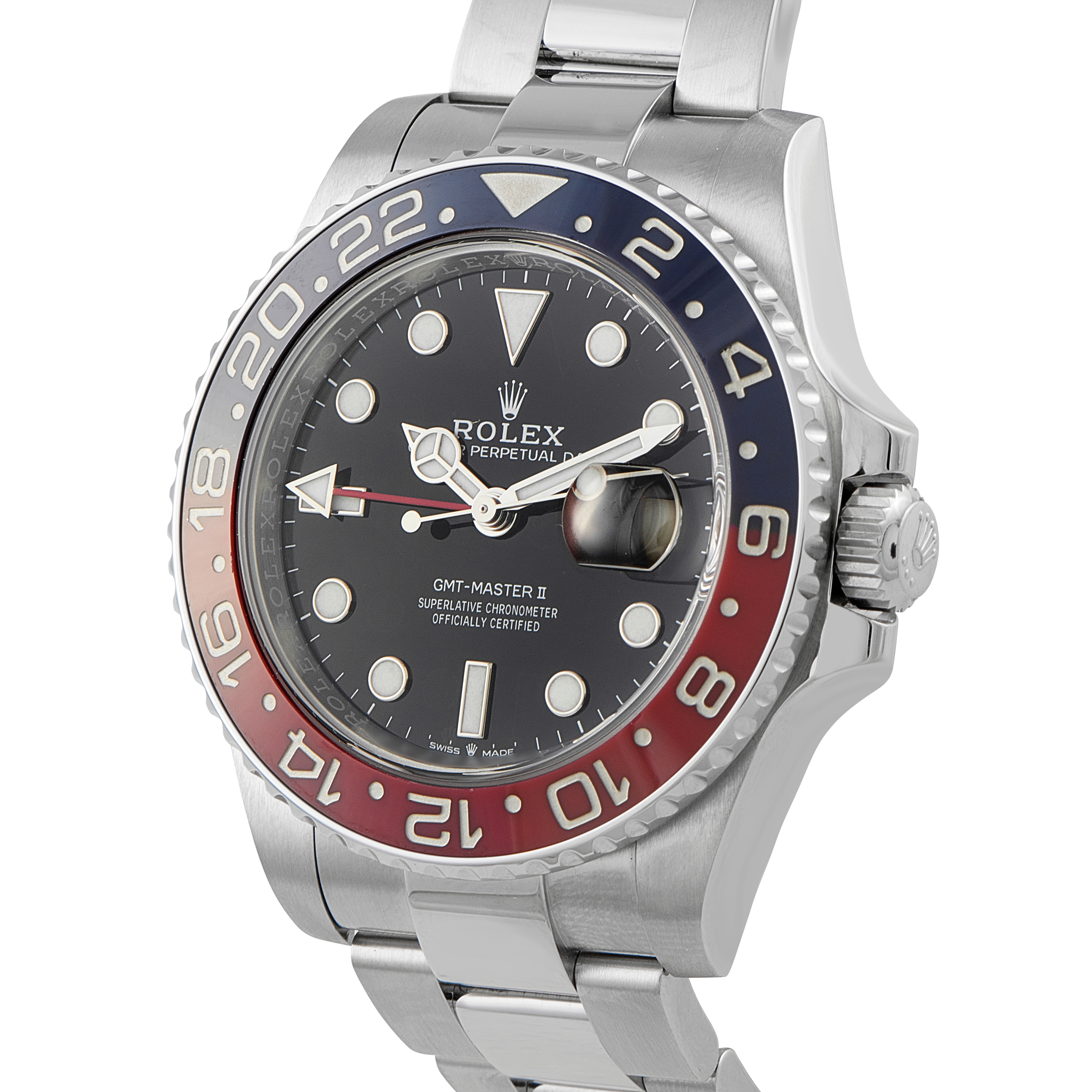 Rolex GMT-Master II Pepsi Steel Oyster Watch 126710BLRO