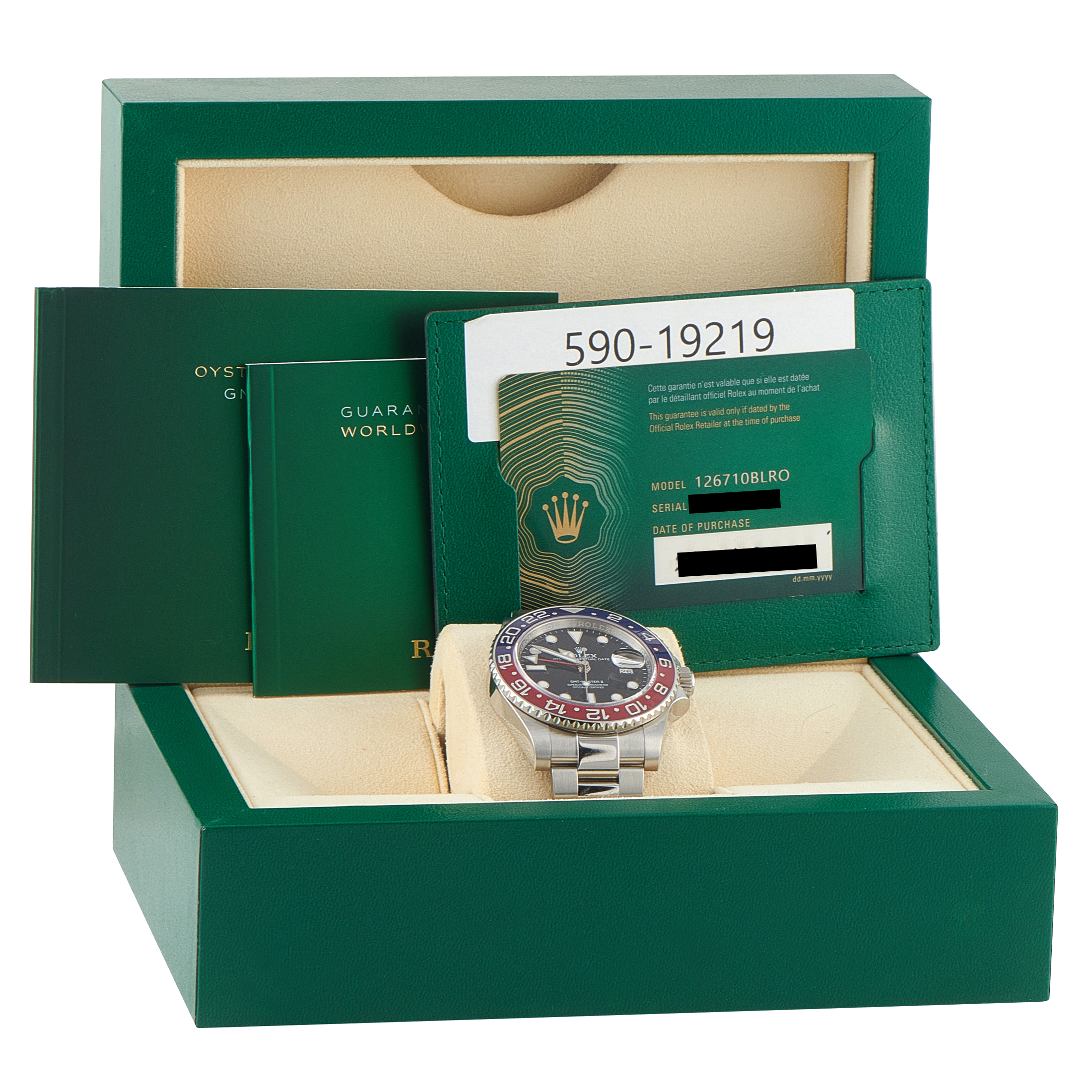 Rolex GMT-Master II Pepsi Steel Oyster Watch 126710BLRO