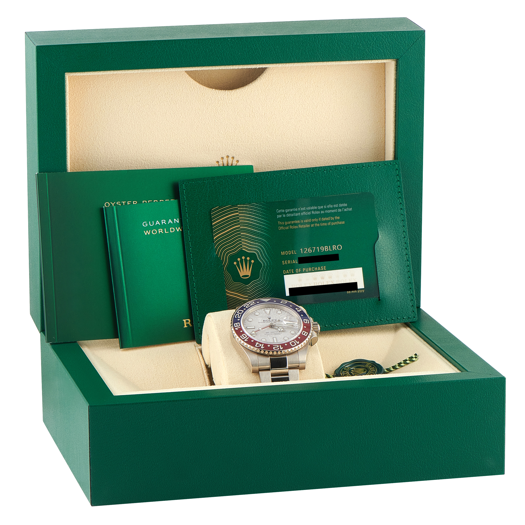 Rolex GMT-Master II Meteorite Dial White Gold Oyster Watch 126719BLRO