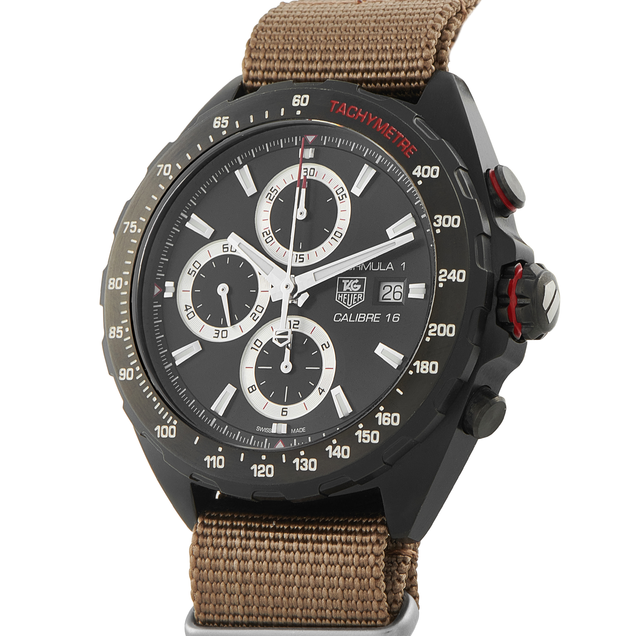 Tag Heuer Formula 1 Chronograph Black PVD Steel Watch CAZ2011.FT8024