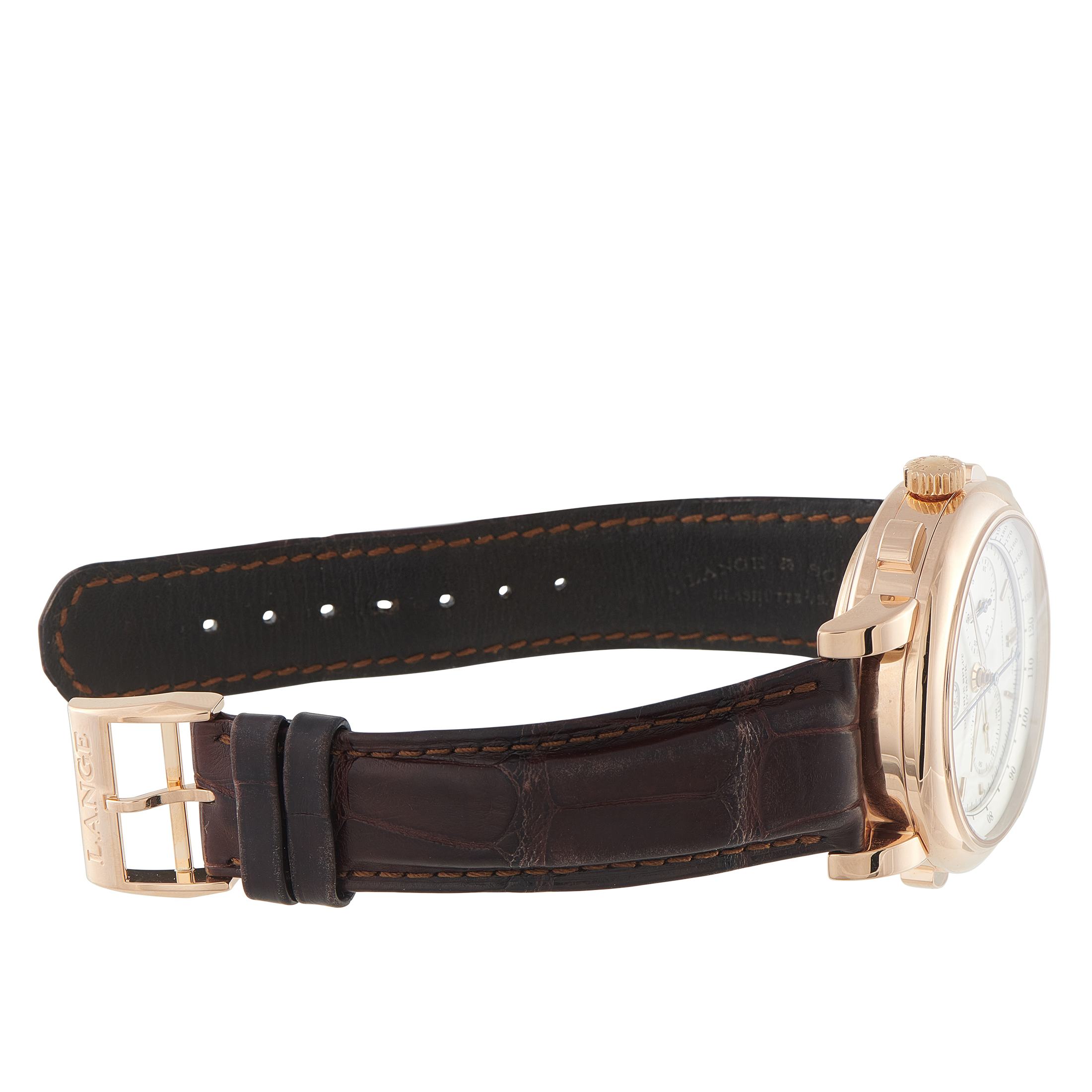 A. Lange & Sohne A Lange & Sohne Double Split Chronograph 18K Rose Gold Watch 404.032