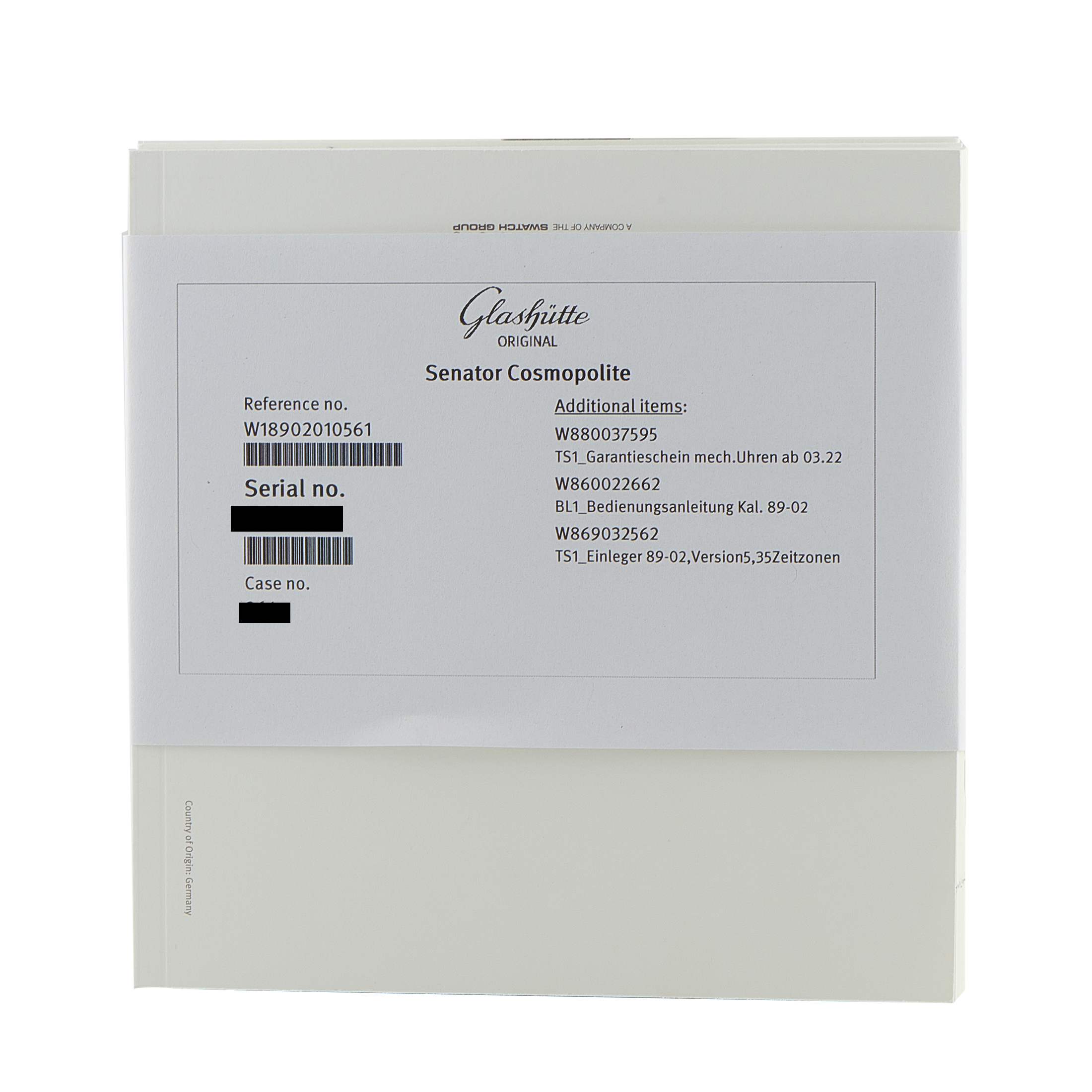 Glashutte Original Senator Cosmopolite 18K Rose Gold Watch W18902010561